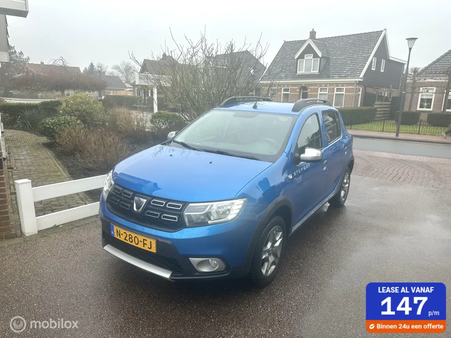 Dacia Sandero STEPWAY 0.9 TCe AIRCO NAVIGATIE ACHTERUITRIJ CAMER Blauw - 1