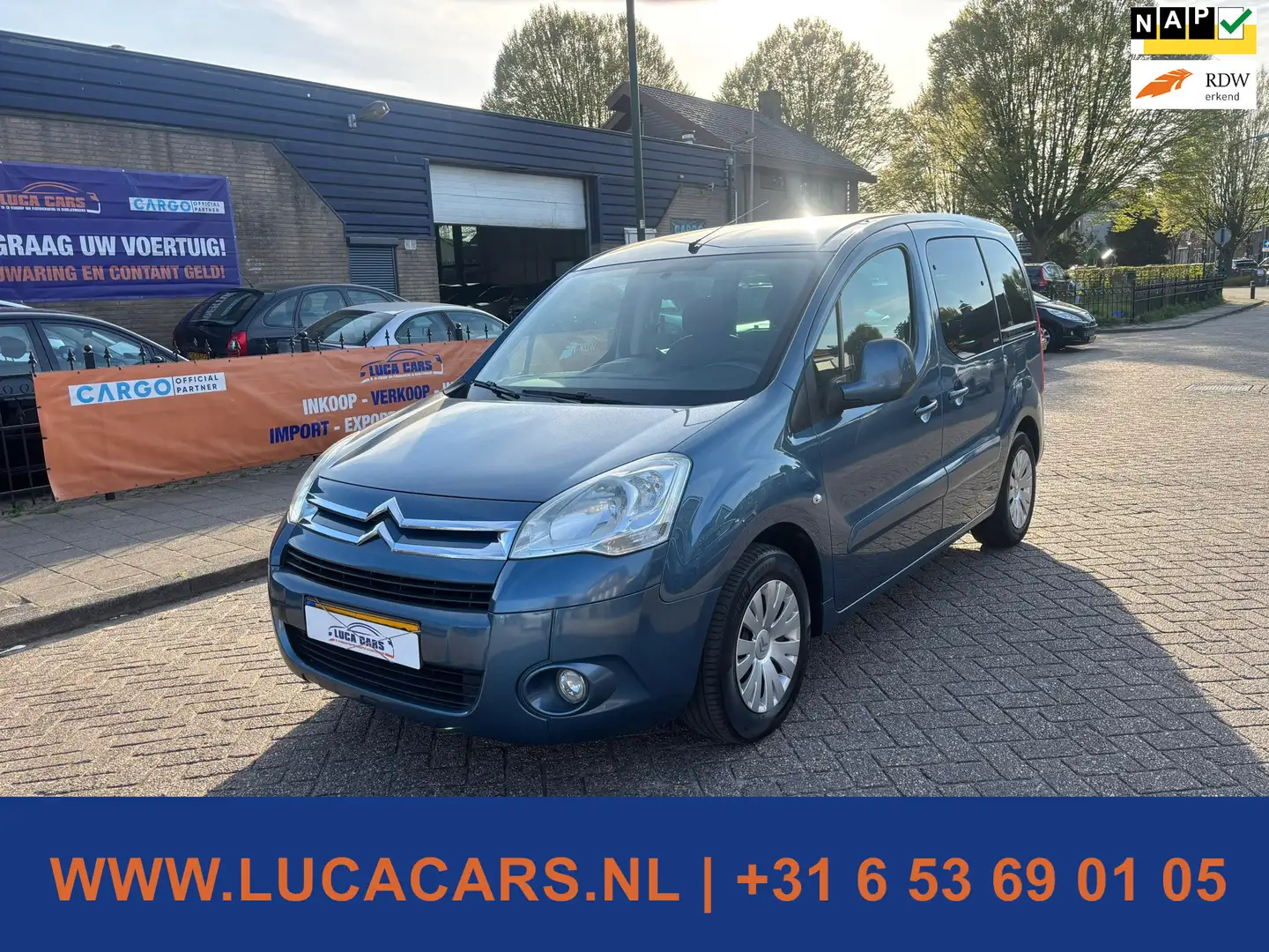 Citroen Berlingo 1.6 HDIF Multispace ZEER NETJES! 2X SLEUTEL + BOEK Blauw - 1