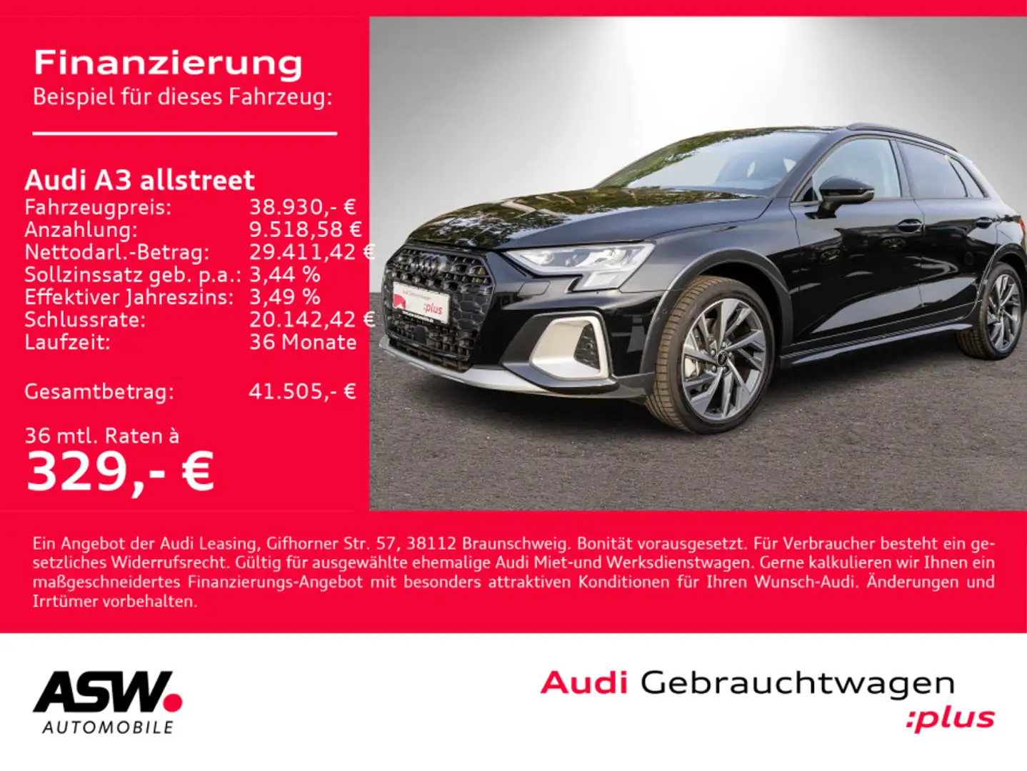 Audi A3 35TFSI Stron NAVI LED AHK RFK SONOS Schwarz - 1