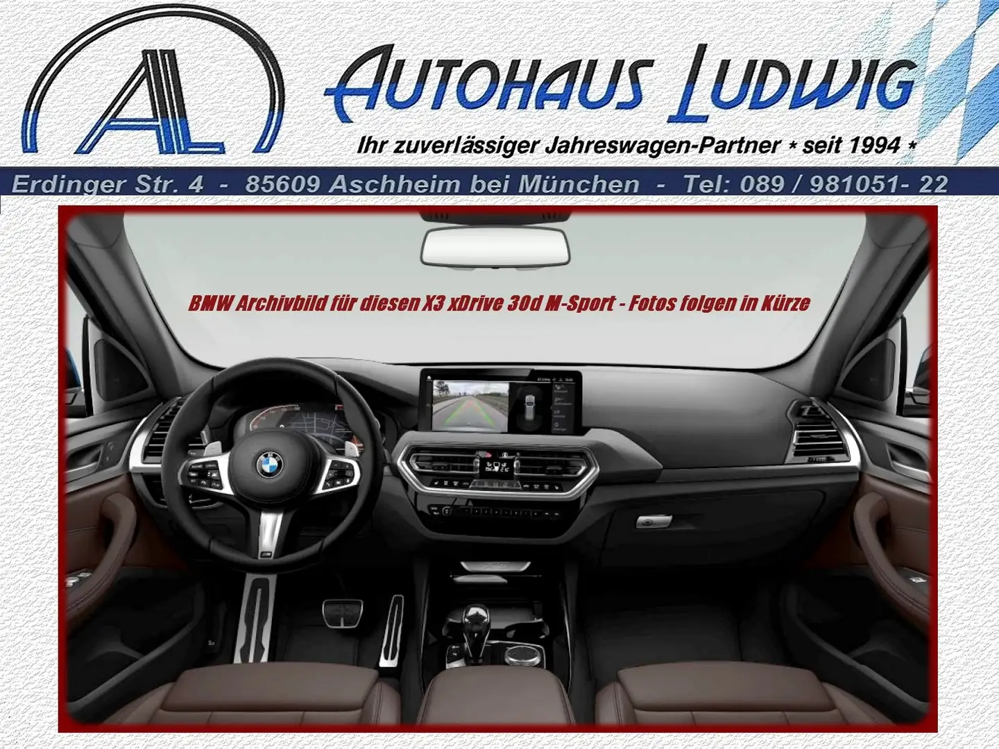 BMW X3 xDrive30dA*M-Sportpaket*Leder*AHK*ACC*NP:82.620,- Blu/Azzurro - 2
