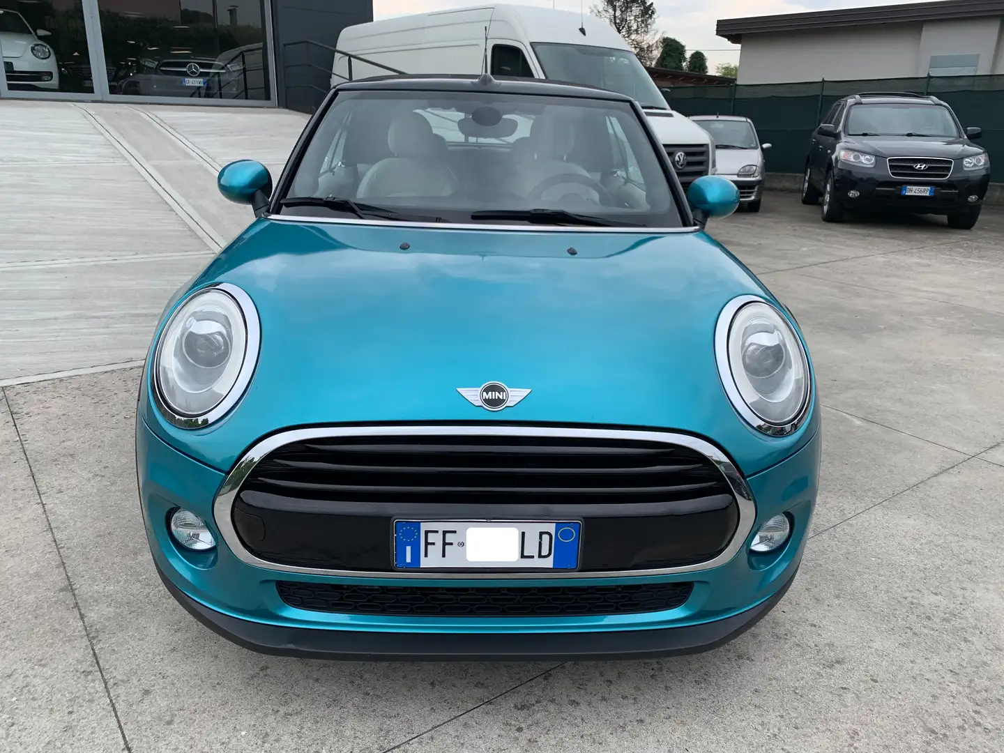 MINI Cooper D Cabrio 1.5 Hype auto -NEOPATENTATI-PELLE BIANCA Azul - 2