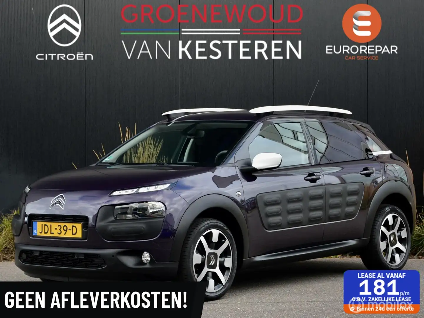 Citroen C4 Cactus 110pk Shine I Panodak I Navi I Paars - 1