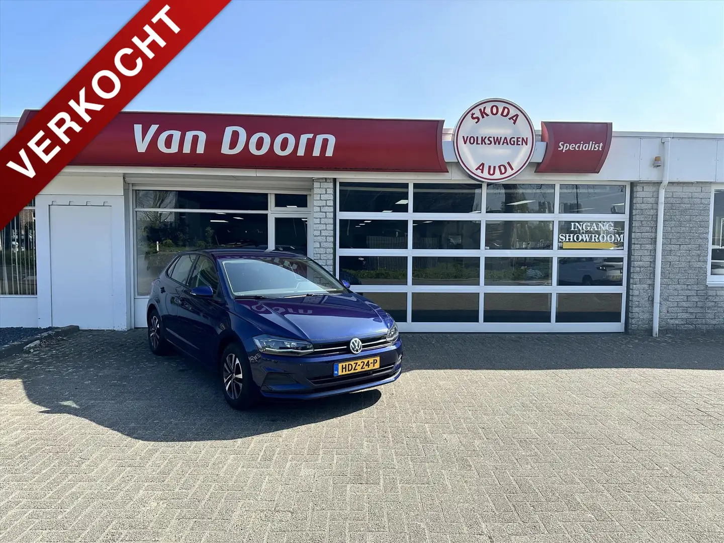 Volkswagen Polo 1.0 TSI 95pk 7-DSG Comfortline United, App connect Azul - 1