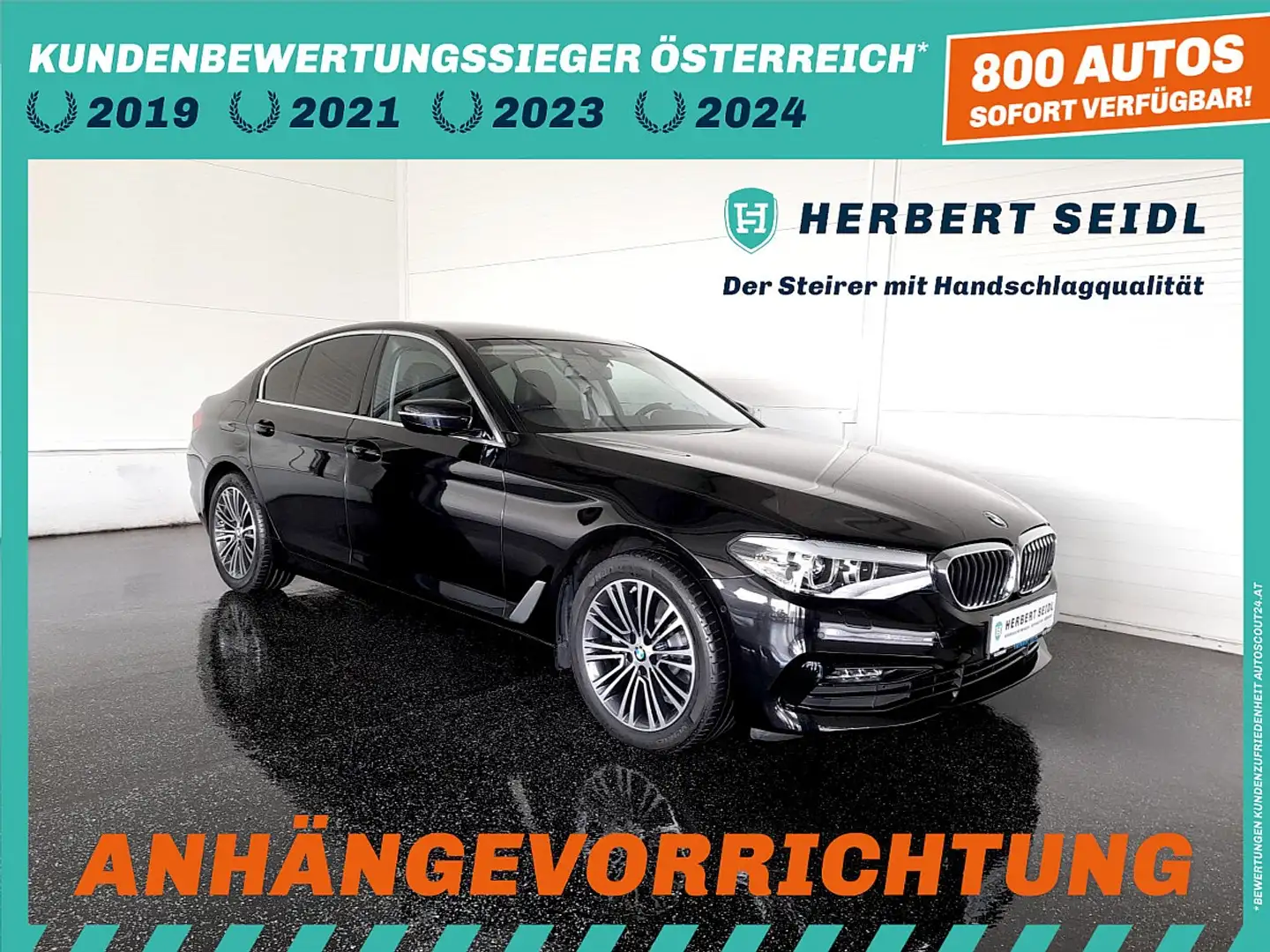 BMW 520 d SPORTLINE 4x4 Aut. *STANDHZG / LED / NAVI / A... Noir - 1