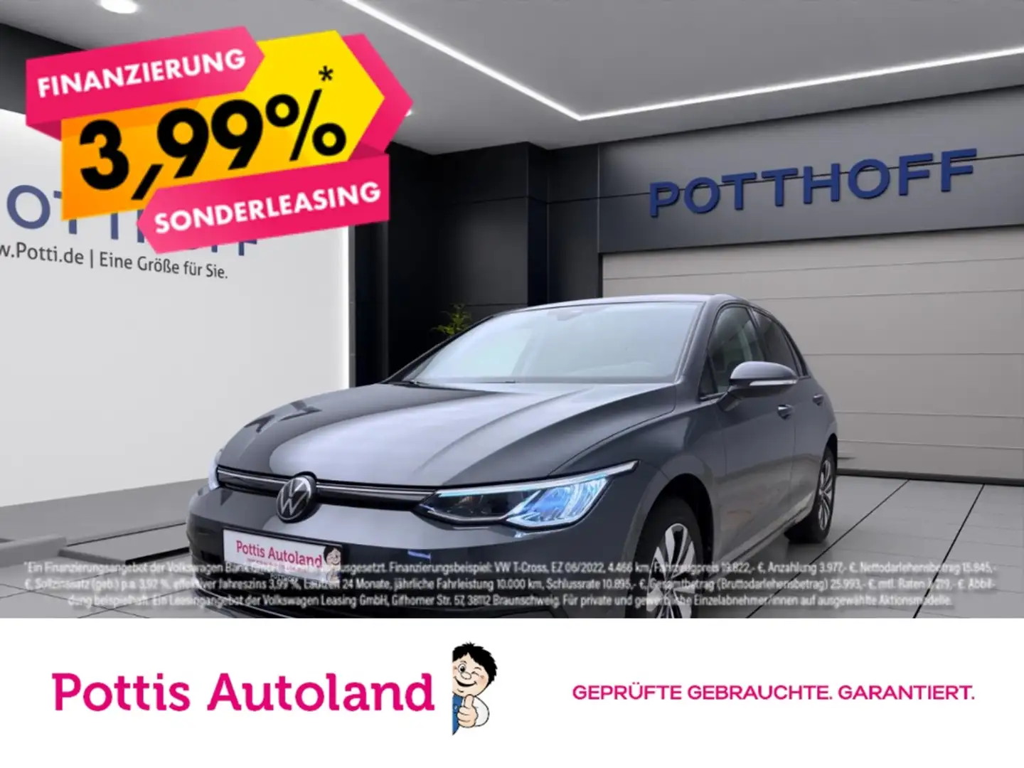 Volkswagen Golf 1.0 TSI MOVE STDHZG NAVI KLIMA PDC Gris - 1