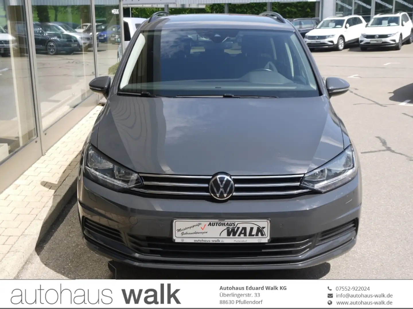 Volkswagen Touran 2.0 TDI DSG Comfortline Navi AHK RFK Grijs - 1