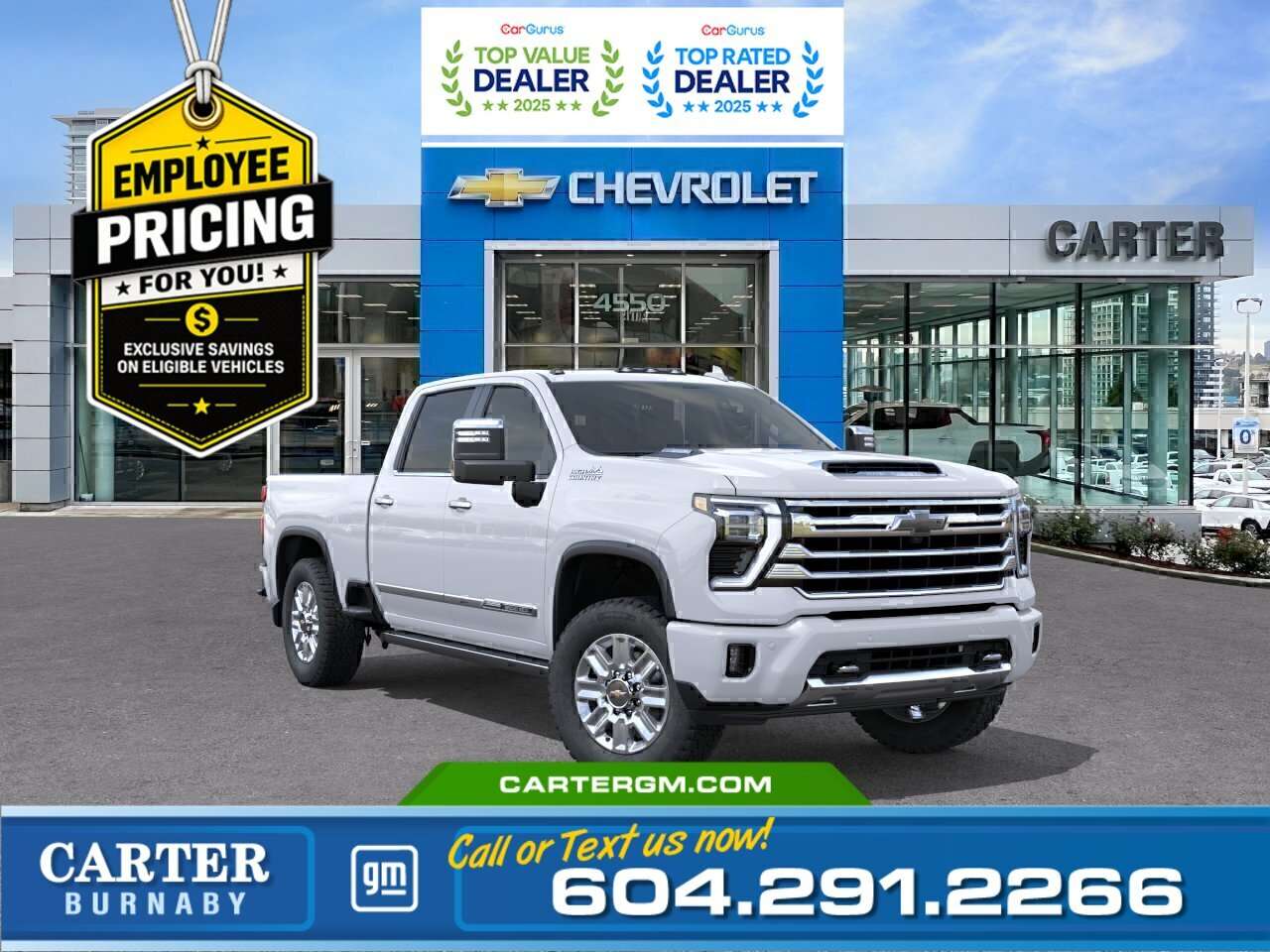 White 2026 Chevrolet Silverado 3500HD Pickup Truck Four-Wheel Drive Automatic