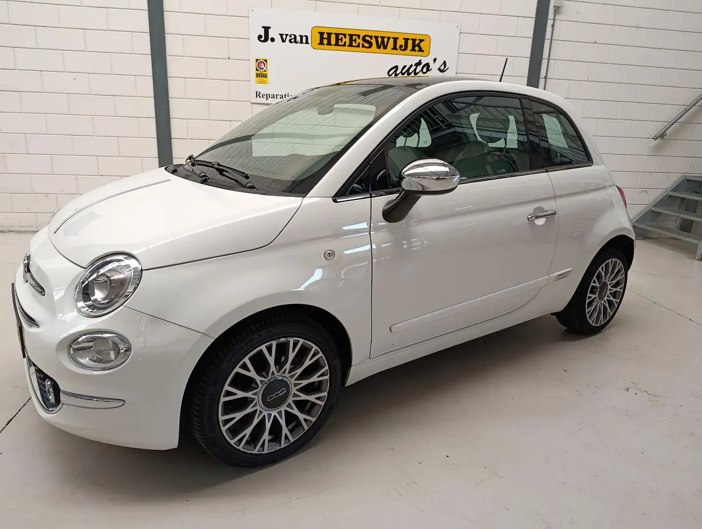 Fiat 500 1.2 Star Climate |Navi |Half leer| Lmv | Panorama Blanc - 1