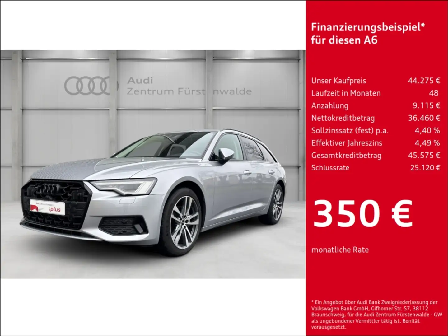 Audi A6 Avant 40 TDI S tronic quattro advanced HUD AD Navi Silber - 1