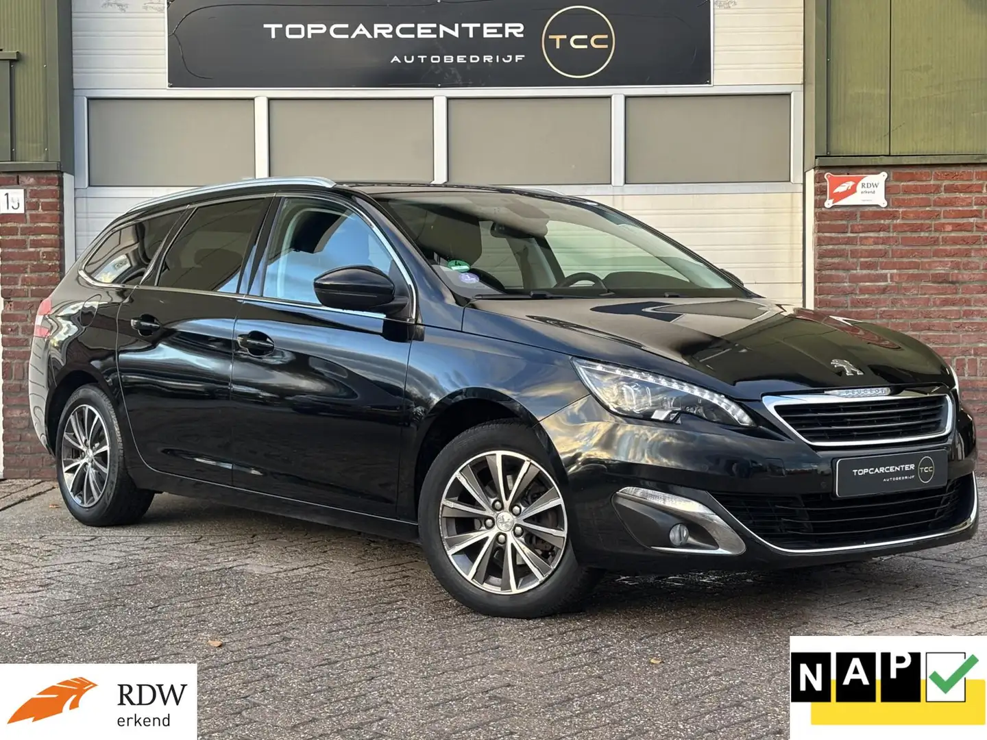 Peugeot 308 SW 1.2 Blue Leas/PANO/NAVI/CRUISE/PARKS/APK/NAP Schwarz - 1