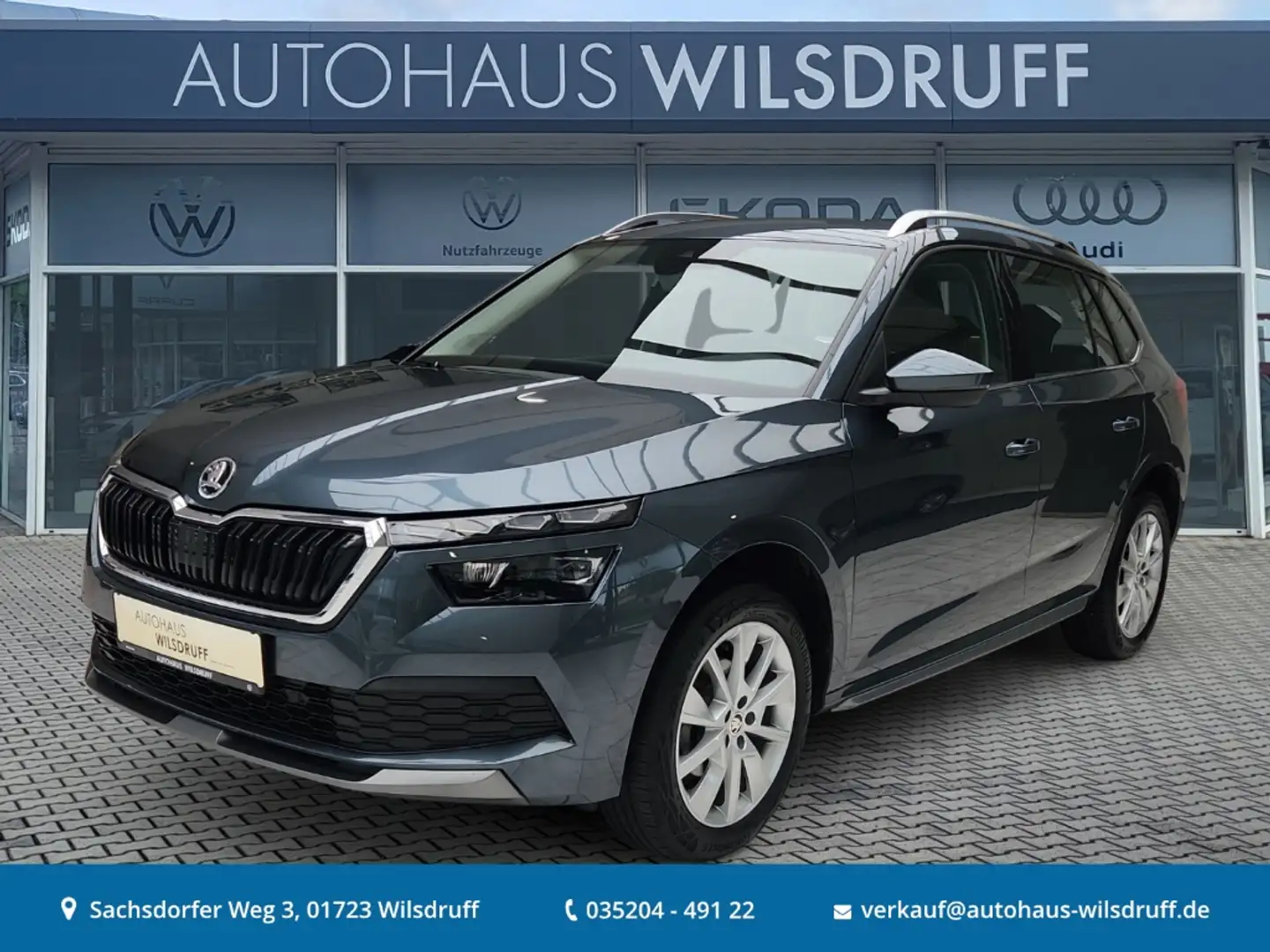Skoda Kamiq Style 1.0 TSI LED ACC SIDE RFK PDC 8-Fach Grau - 1