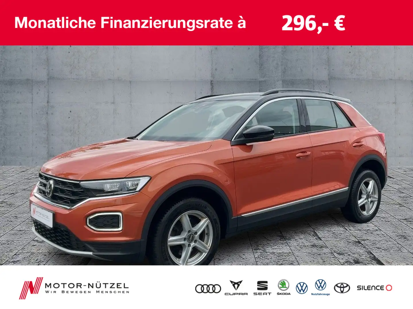 Volkswagen T-Roc 1.0 TSI STYLE LED+APP+2xPDC+MFA+17" Orange - 1