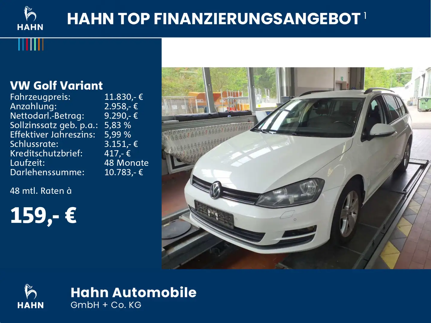 Volkswagen Golf Variant Golf VII Variant Life 1.2TSI Sitzheizung Klima P Weiß - 2