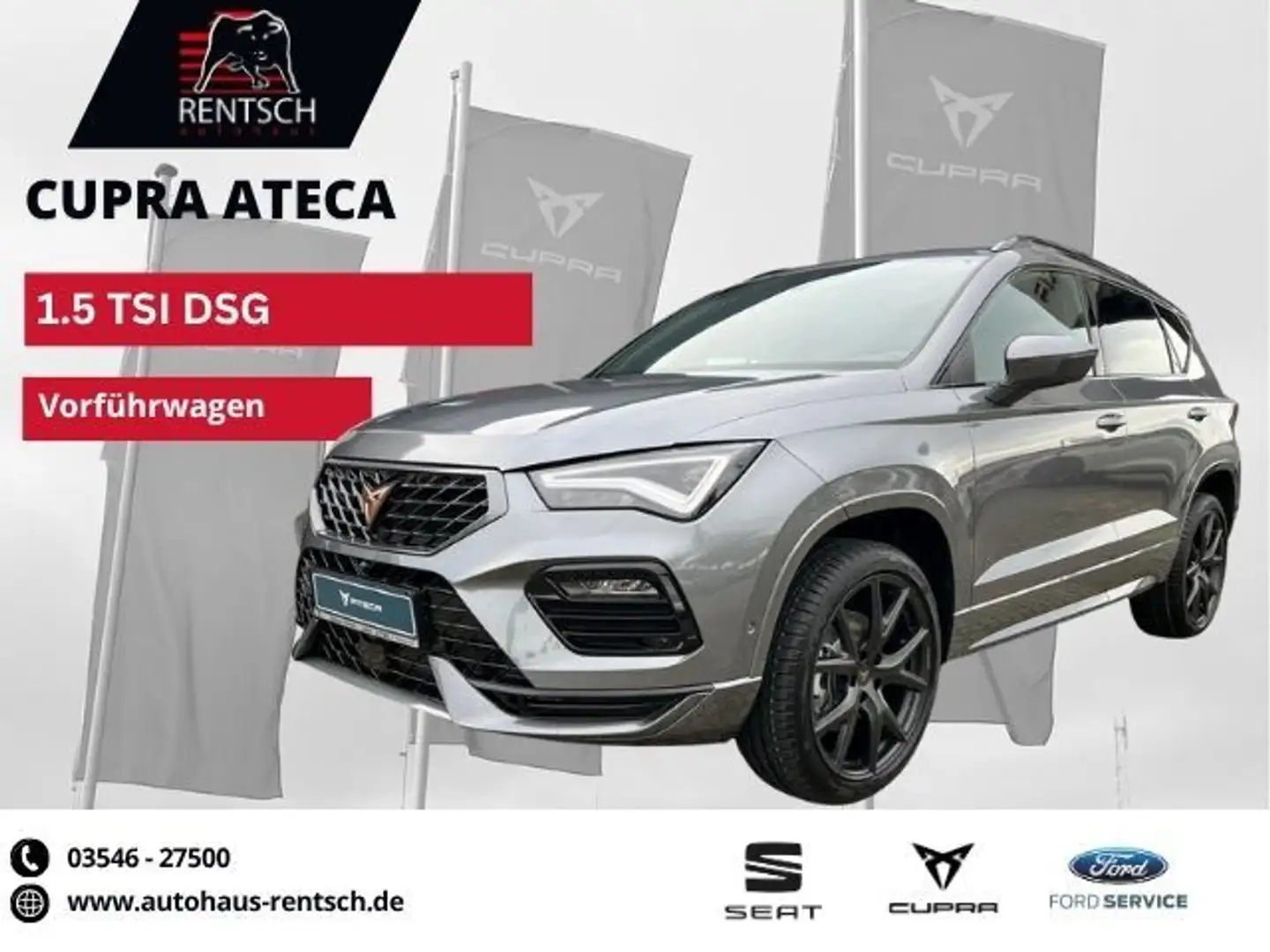CUPRA Ateca 1.5 TSI DSG *LED*NAVI*SHZ*KAMERA*AHK* Gris - 1