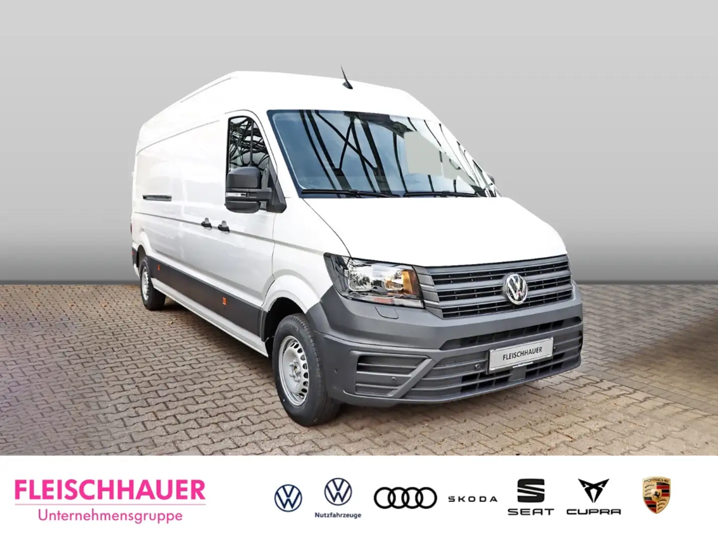 Volkswagen Crafter lang Hochdach 2.0 TDI RFK Navi ACC SHZ Spurhalteas Weiß - 1