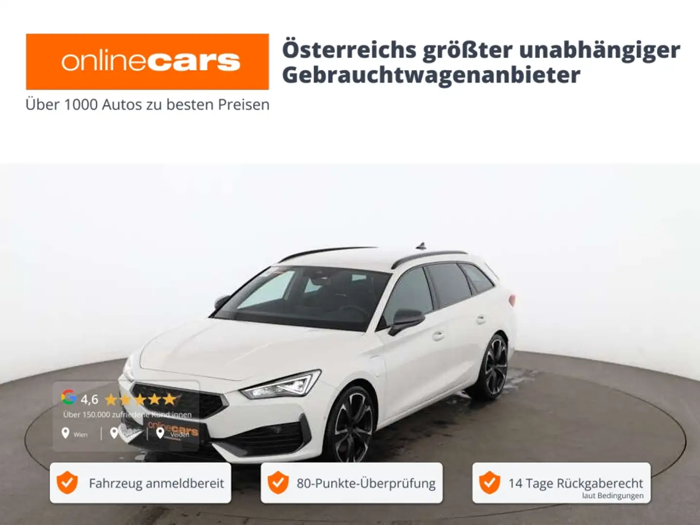 CUPRA Leon ST 1.4 VZ eHYBRID PHEV 150/245 Aut LED RADAR Weiß - 1