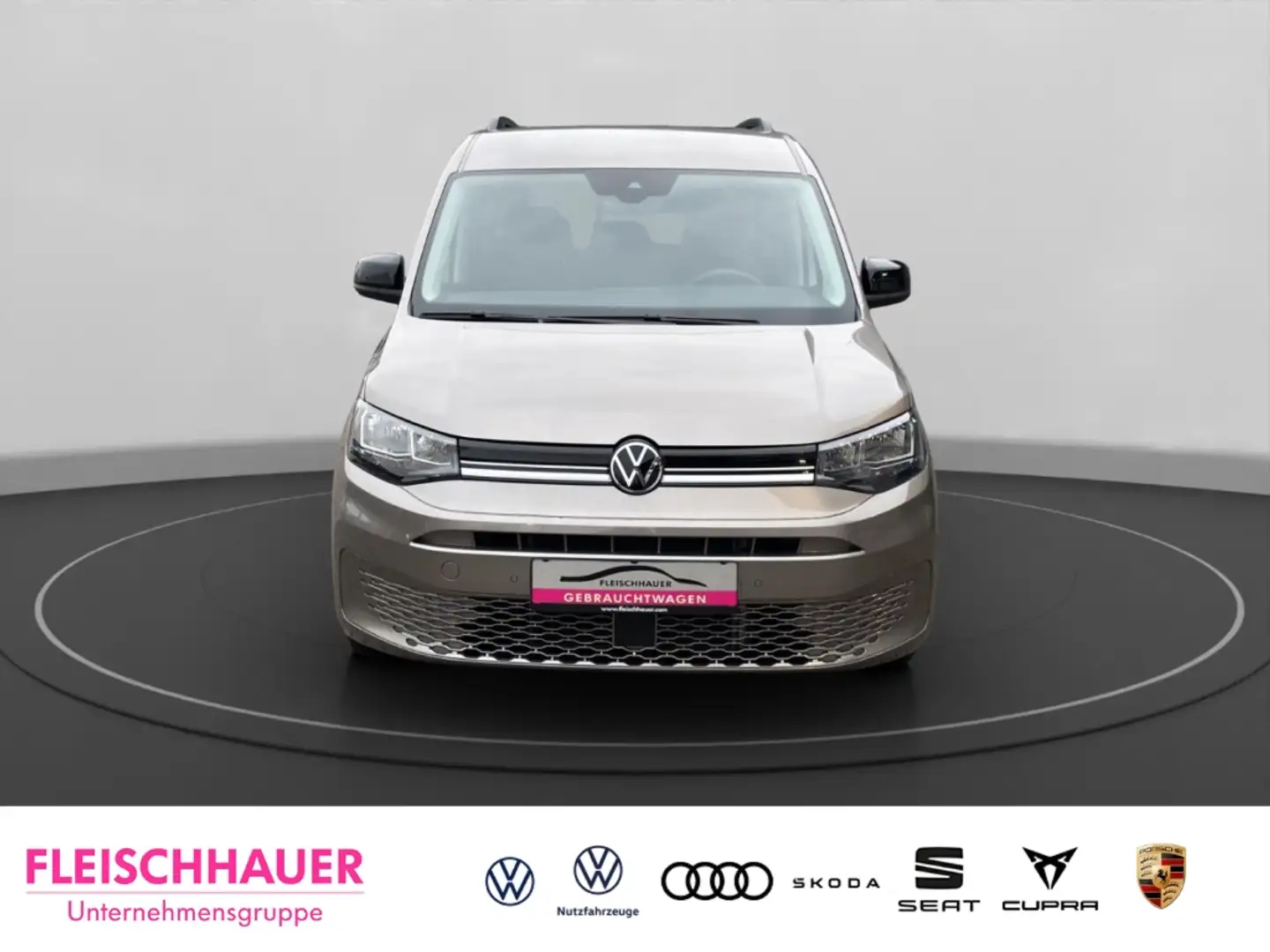 Volkswagen Caddy Kombi 2.0 TDI  Life Navi AHK Kamera Sitzhz. Beige - 2