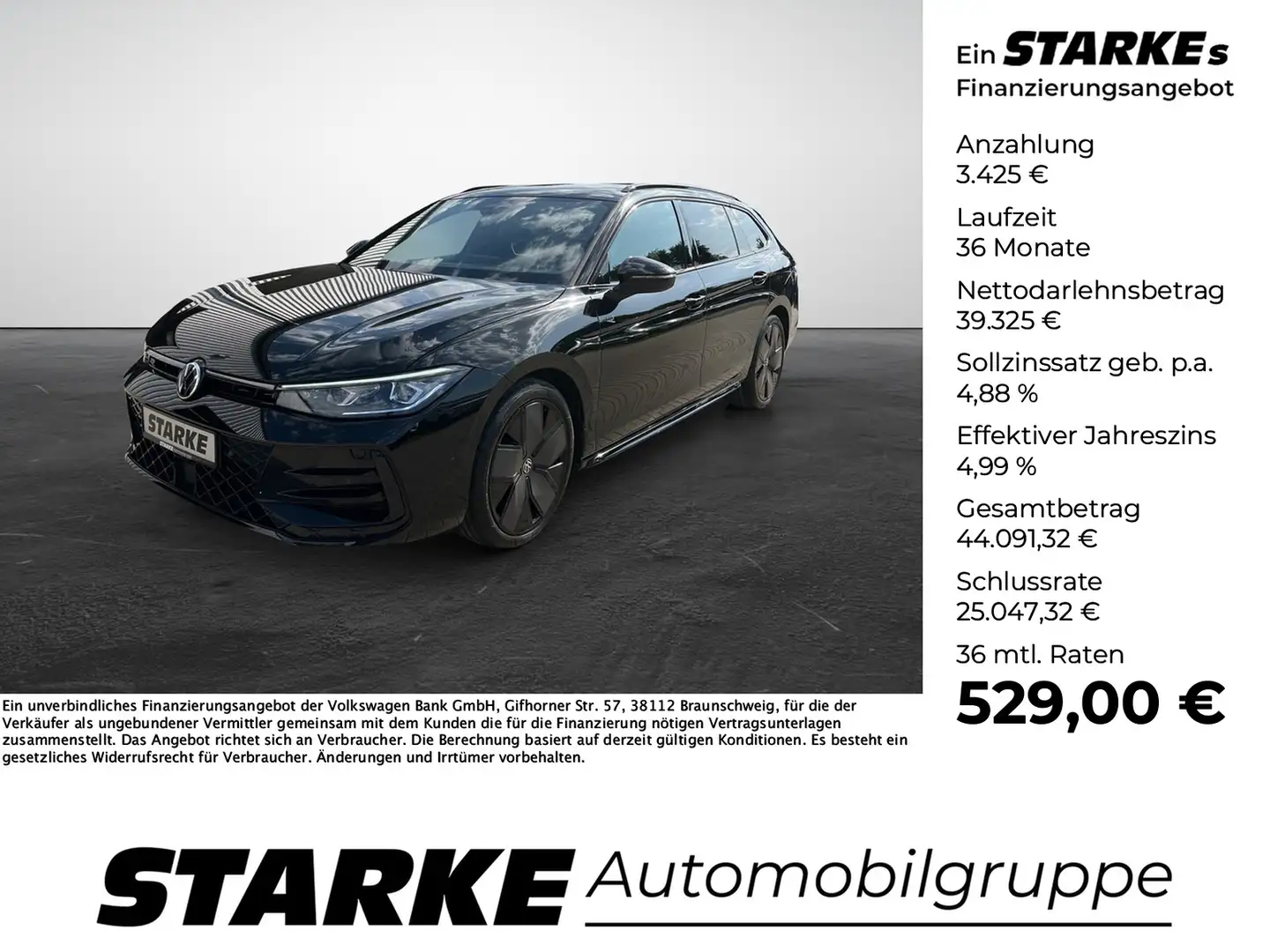 Volkswagen Passat Variant 2.0 TDI DSG R-Line Schwarz - 1