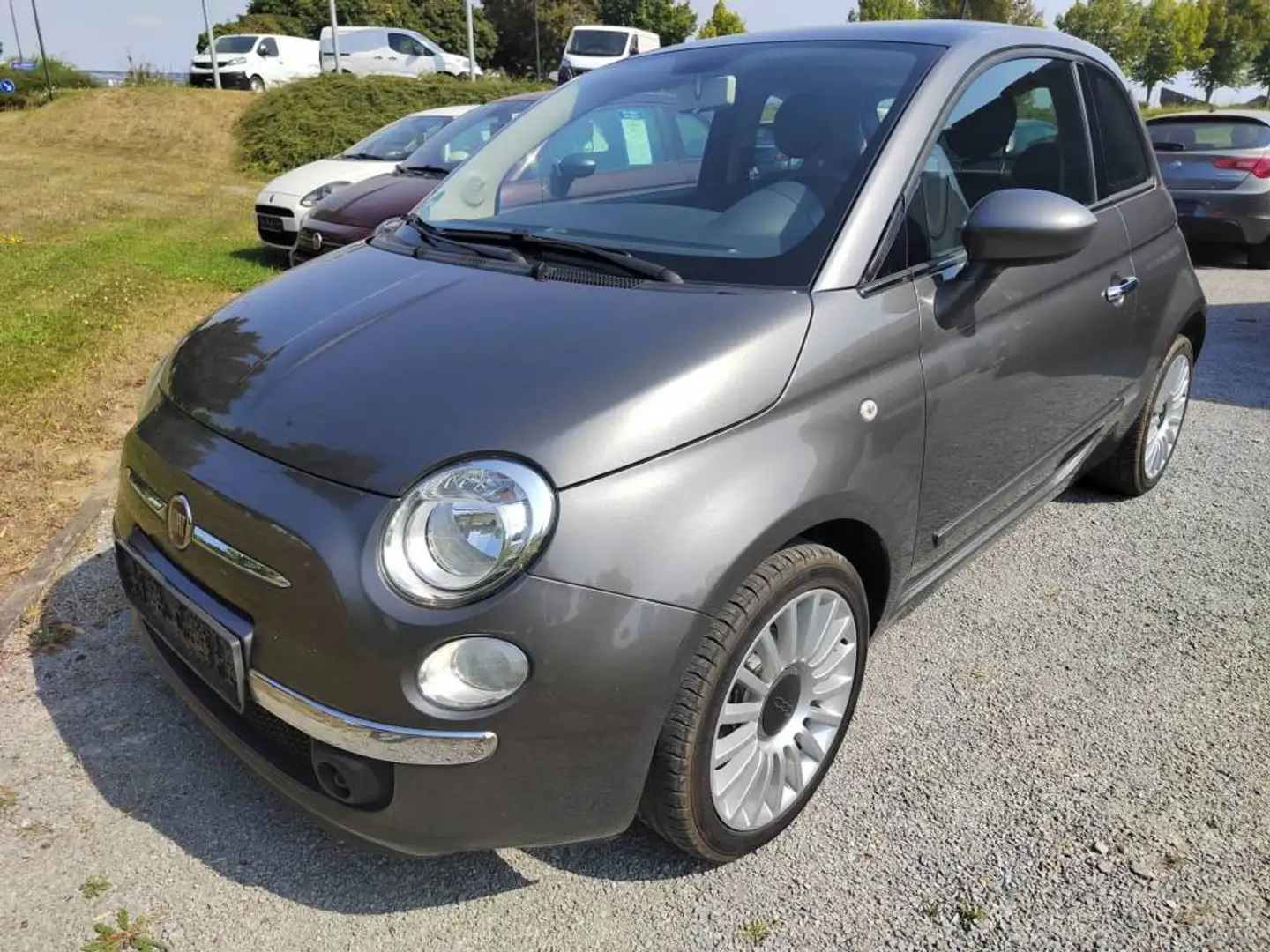 Fiat 500 1.2 8V Lounge Klimaautom.-PDC-ALU-Glasdach-Blueto. Grau - 1