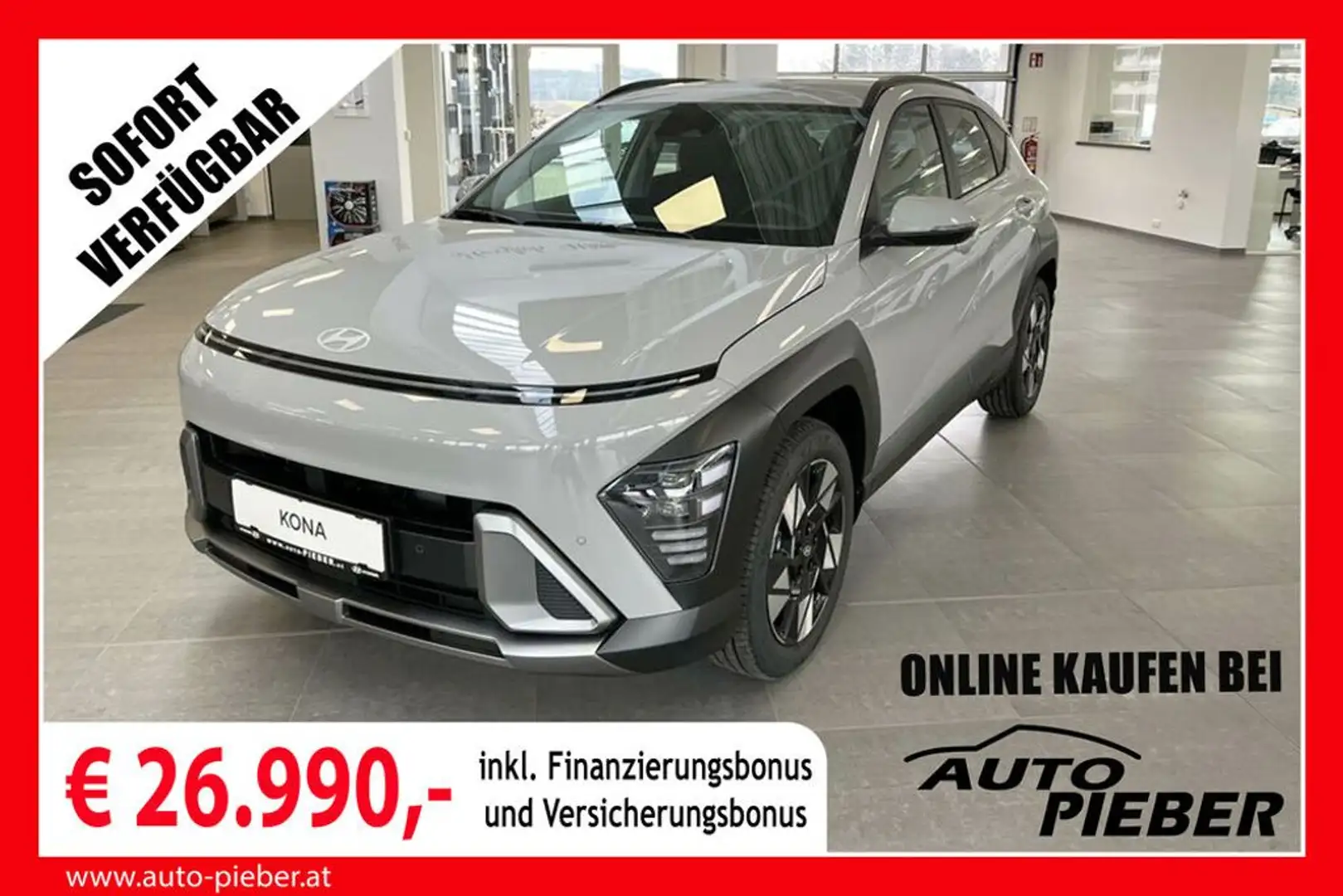 Hyundai KONA 1,6 GDI Hybrid Go Plus DCT Aut. *LED*NAVI* Gris - 1