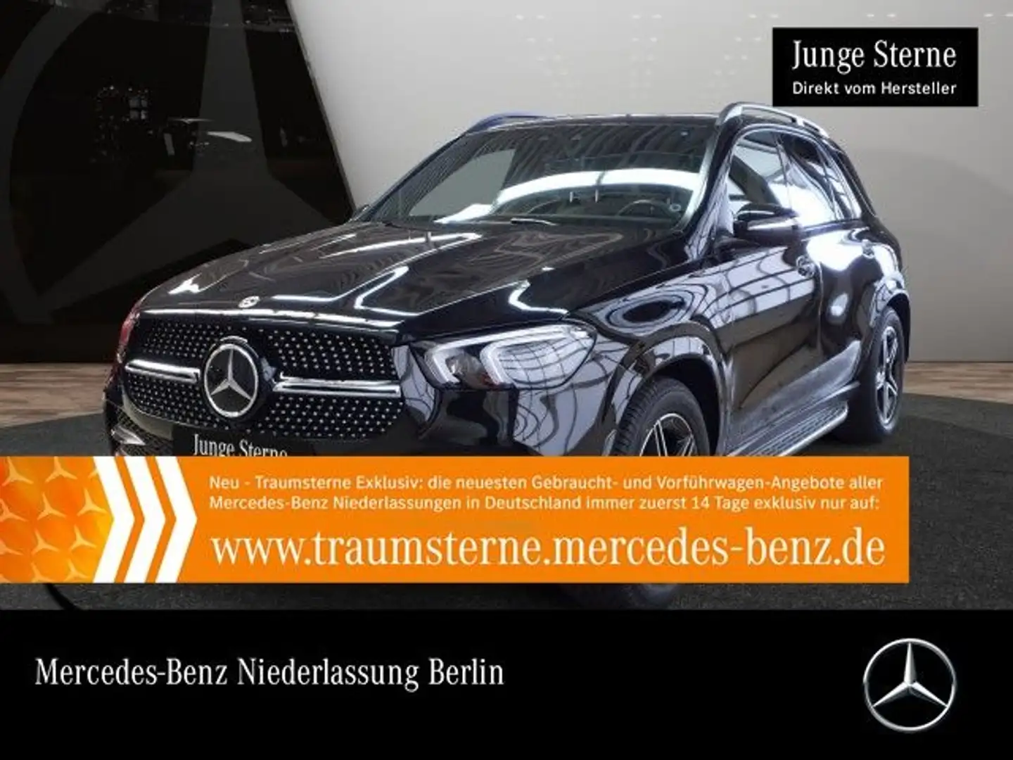 Mercedes-Benz GLE 350 de 4M AMG+NIGHT+360+AHK+MULTIBEAM+FAHRASS Black - 1