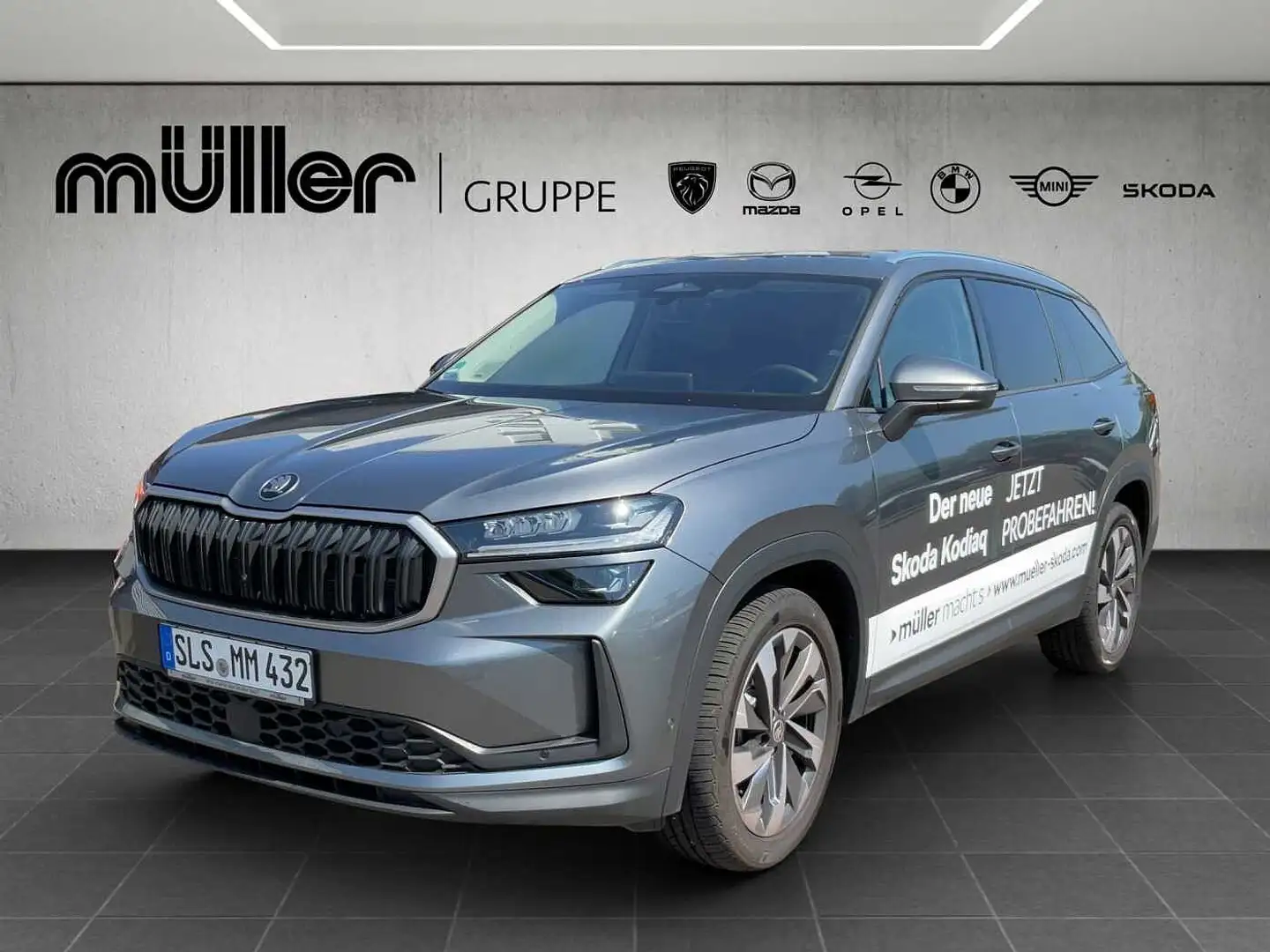 Skoda Kodiaq Selection 2.0 TDI DSG 110 KW Grijs - 1