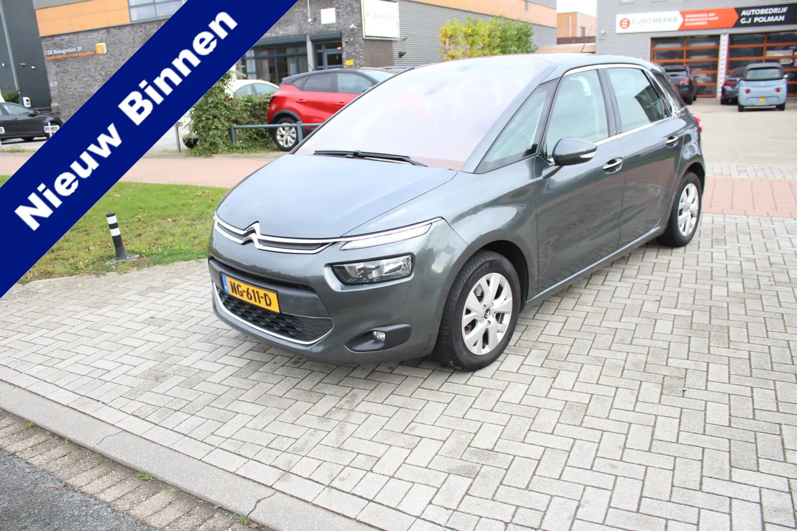 Citroen C4 Picasso 1.6 THP Intensive Clima-Cruise-Navi-Camera-Leder-T Grijs - 1