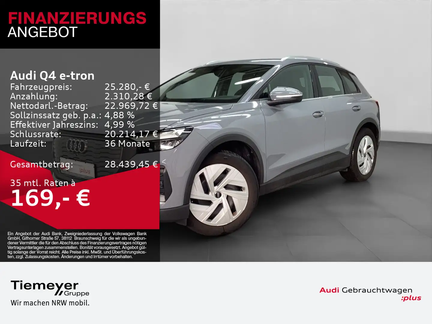 Audi Q4 e-tron 40 NAVI PRO SITZHZG eKLAPPE Gris - 1