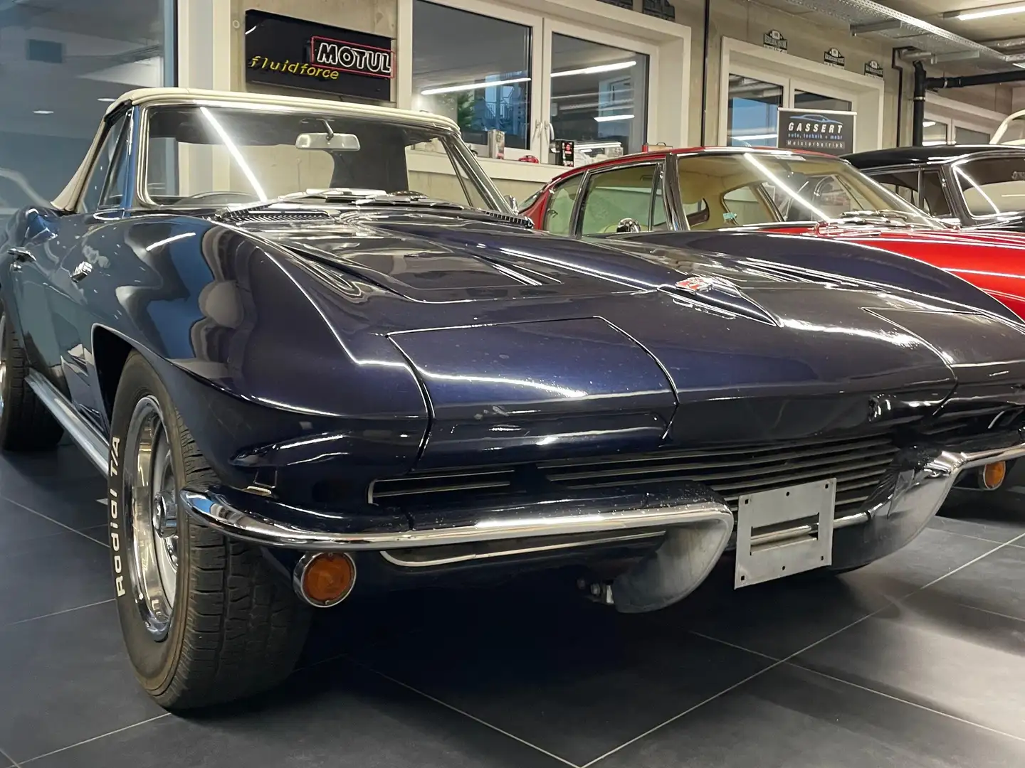 Corvette C2 Cabrio Blau - 1