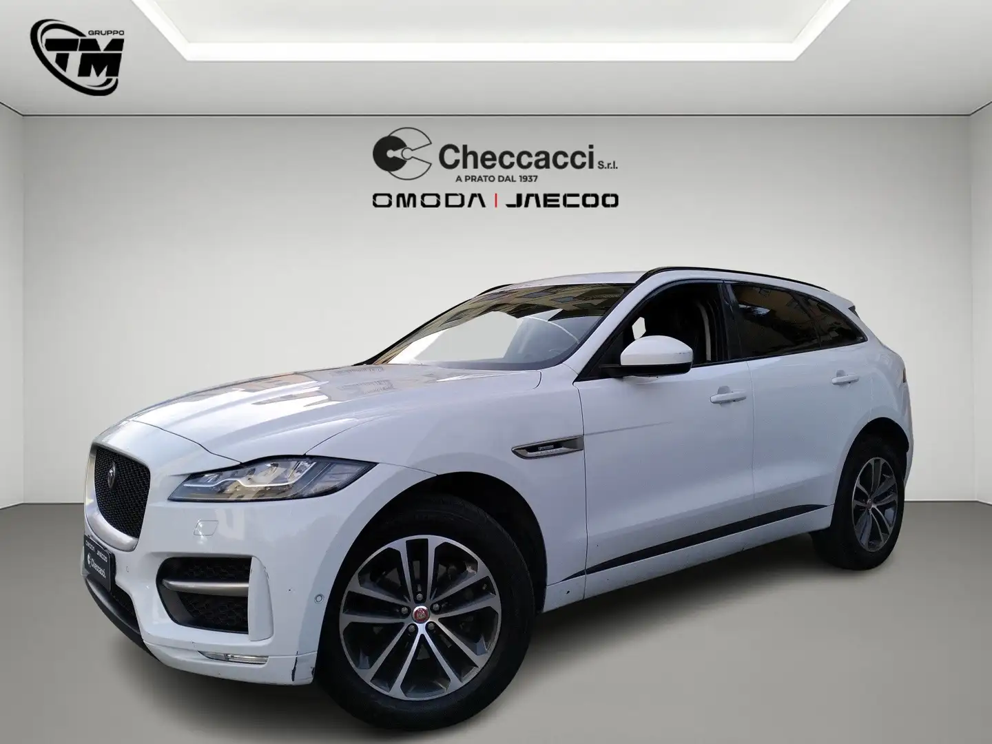 Jaguar F-Pace 2019 2.0d i4 R-Sport awd 180cv auto my19 Blanc - 1