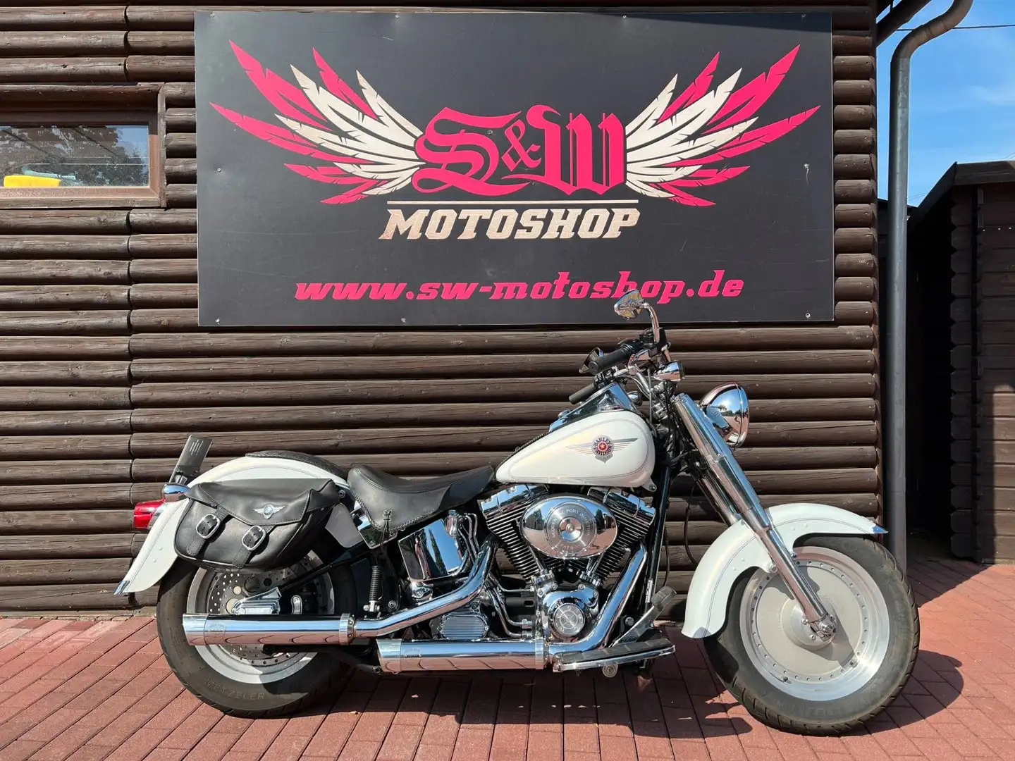 Harley-Davidson FLSTFI Fat Boy *Penzl, orig.Taschen* Gelb - 1