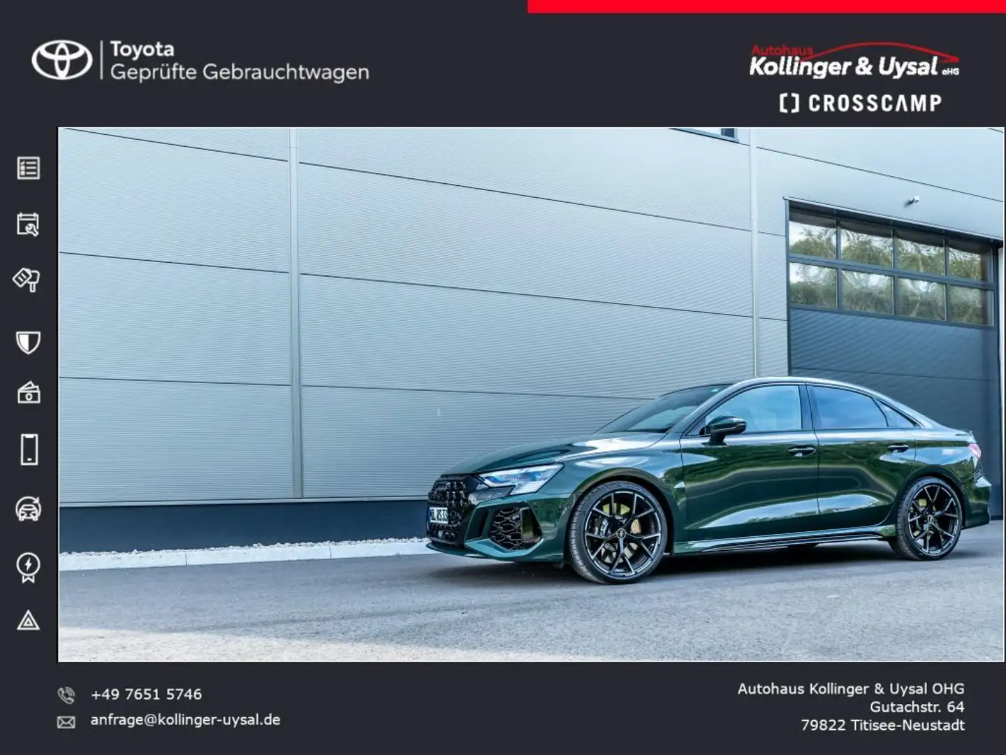 Audi RS3 Limousine | Audi exclusive Goodwood Green Verde - 1