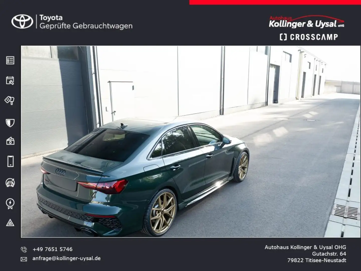 Audi RS3 Limousine | Audi exclusive Goodwood Green Vert - 2