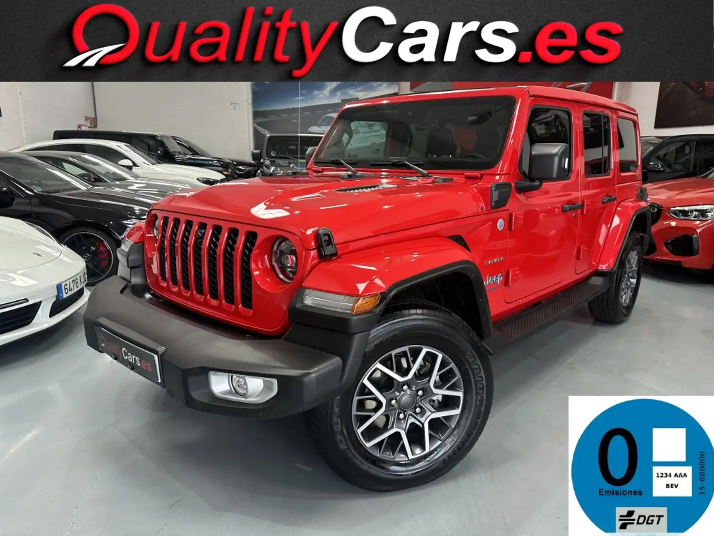 Jeep Wrangler Unlimited 2.0 4xe Sahara 8ATX 280KW Rojo - 1