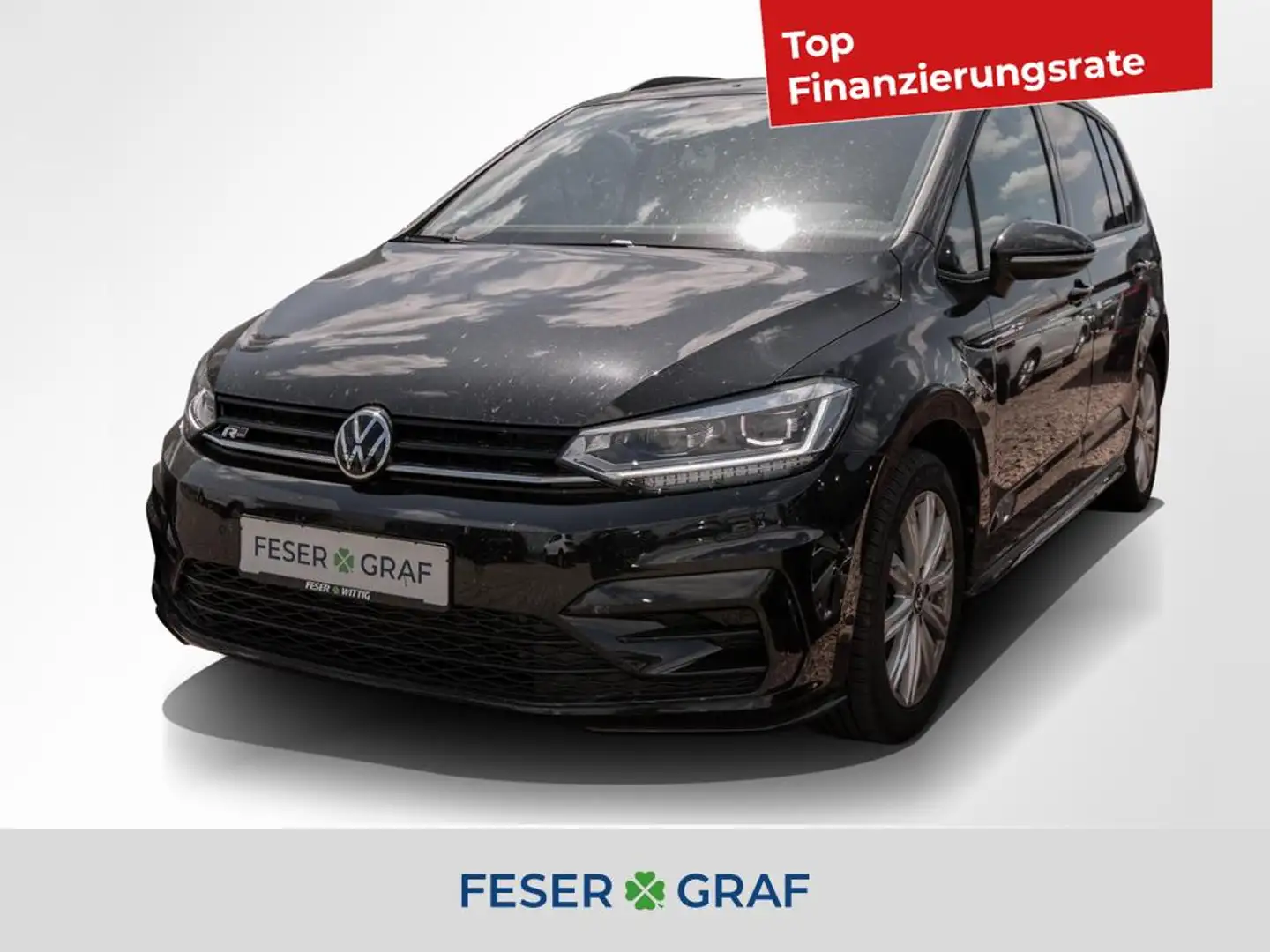 Volkswagen Touran 1.5 TSI R-line DSG Kamera/el Klappe/4xSitzhz/AHK Schwarz - 1
