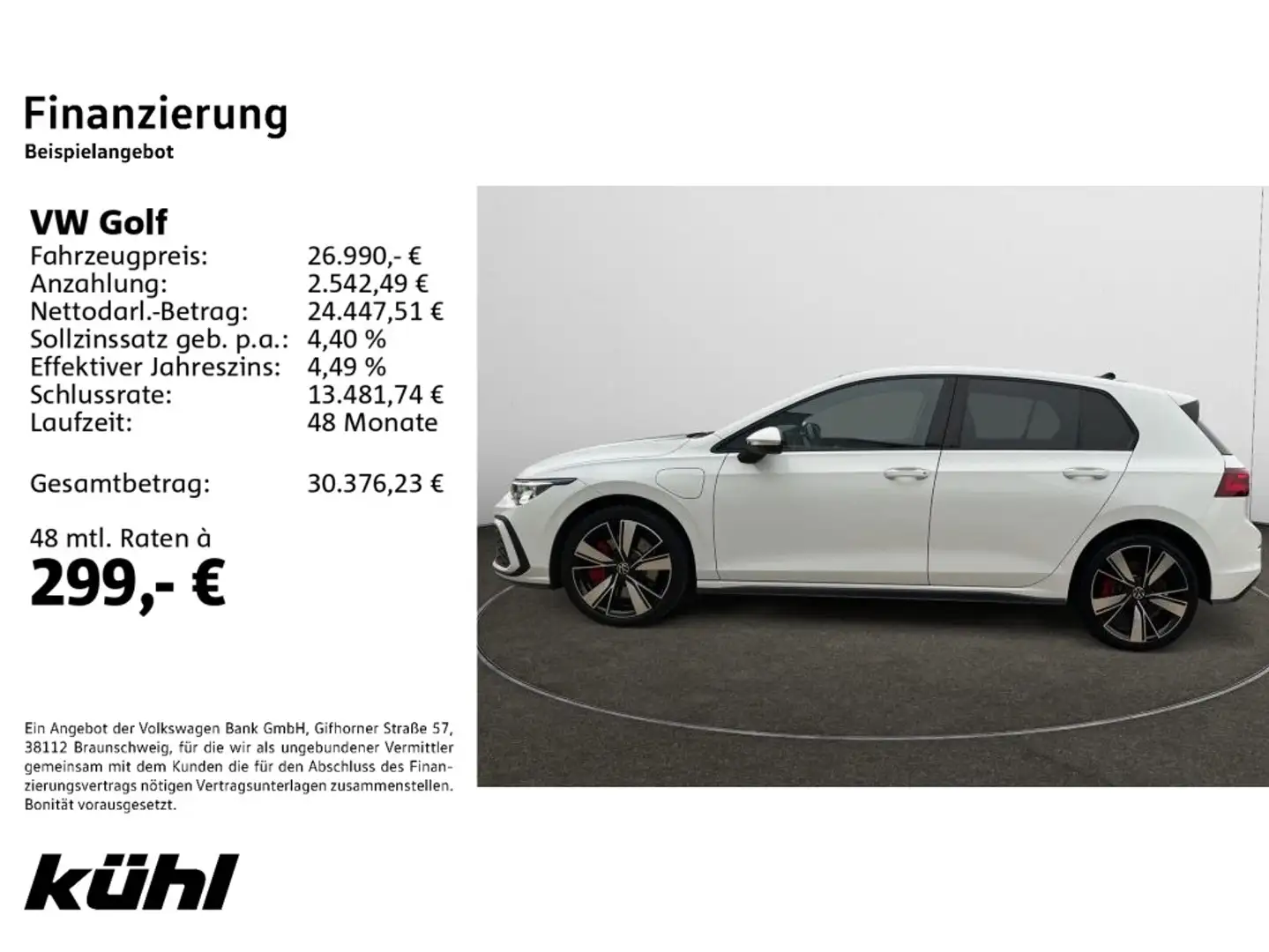 Volkswagen Golf GTE VIII 1.4 TSI eHybrid DSG GTE Navi,AHK,Pano, Weiß - 2