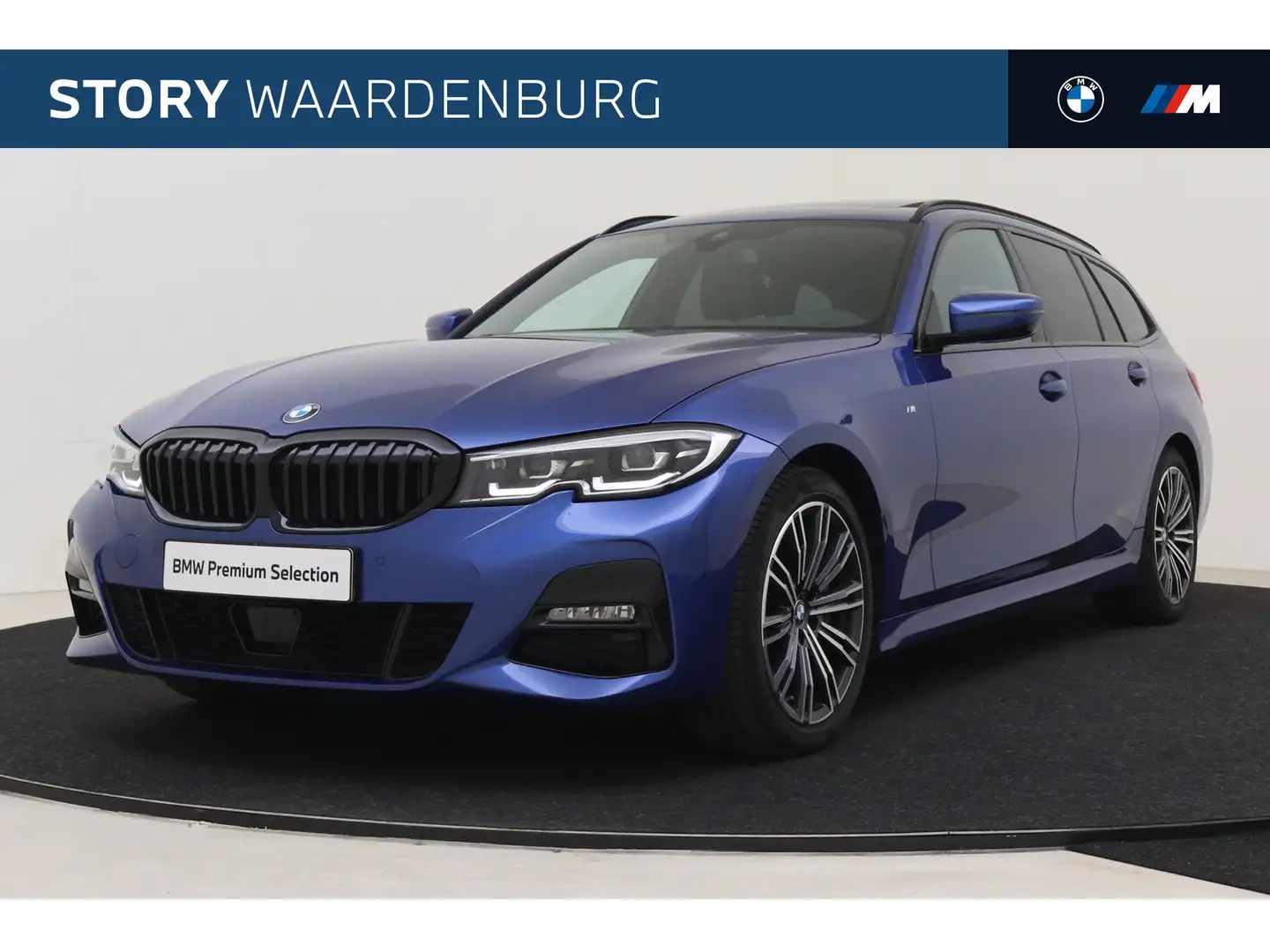 BMW 330 3-serie Touring 330i xDrive High Executive M Sport Blau - 1