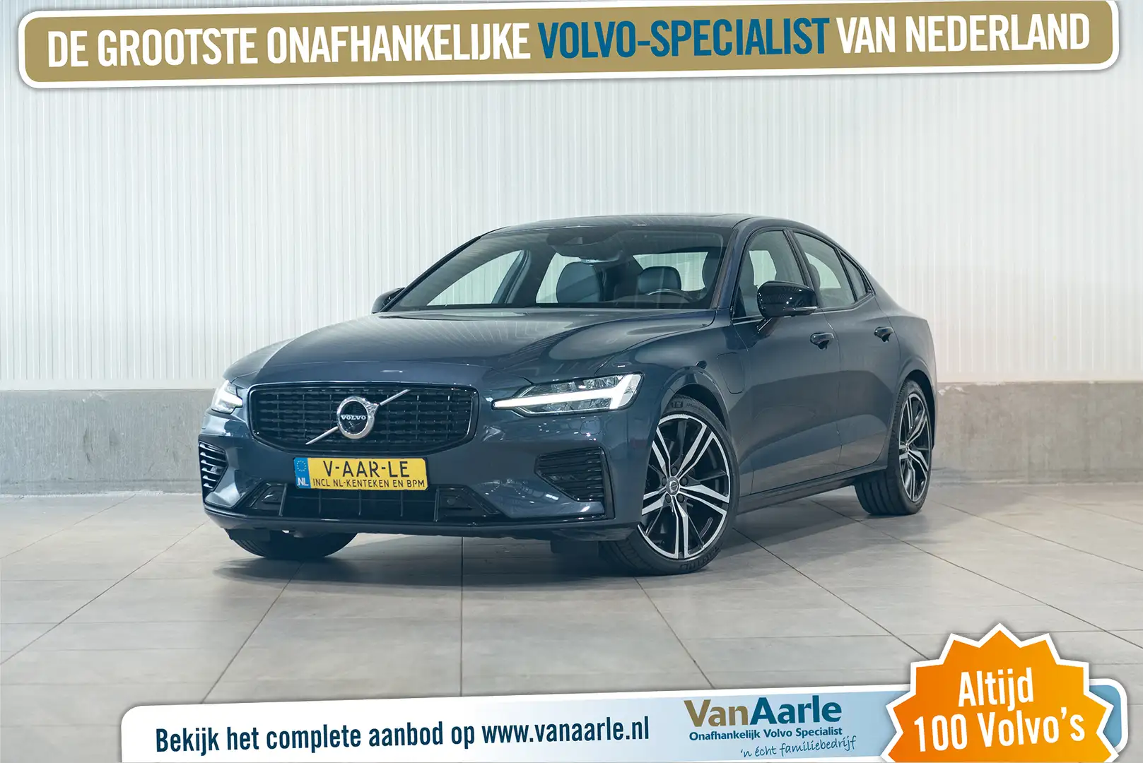 Volvo S60 T6 Aut. Plug-in Hybrid R-Design Leder ACC 360Camer Blauw - 1