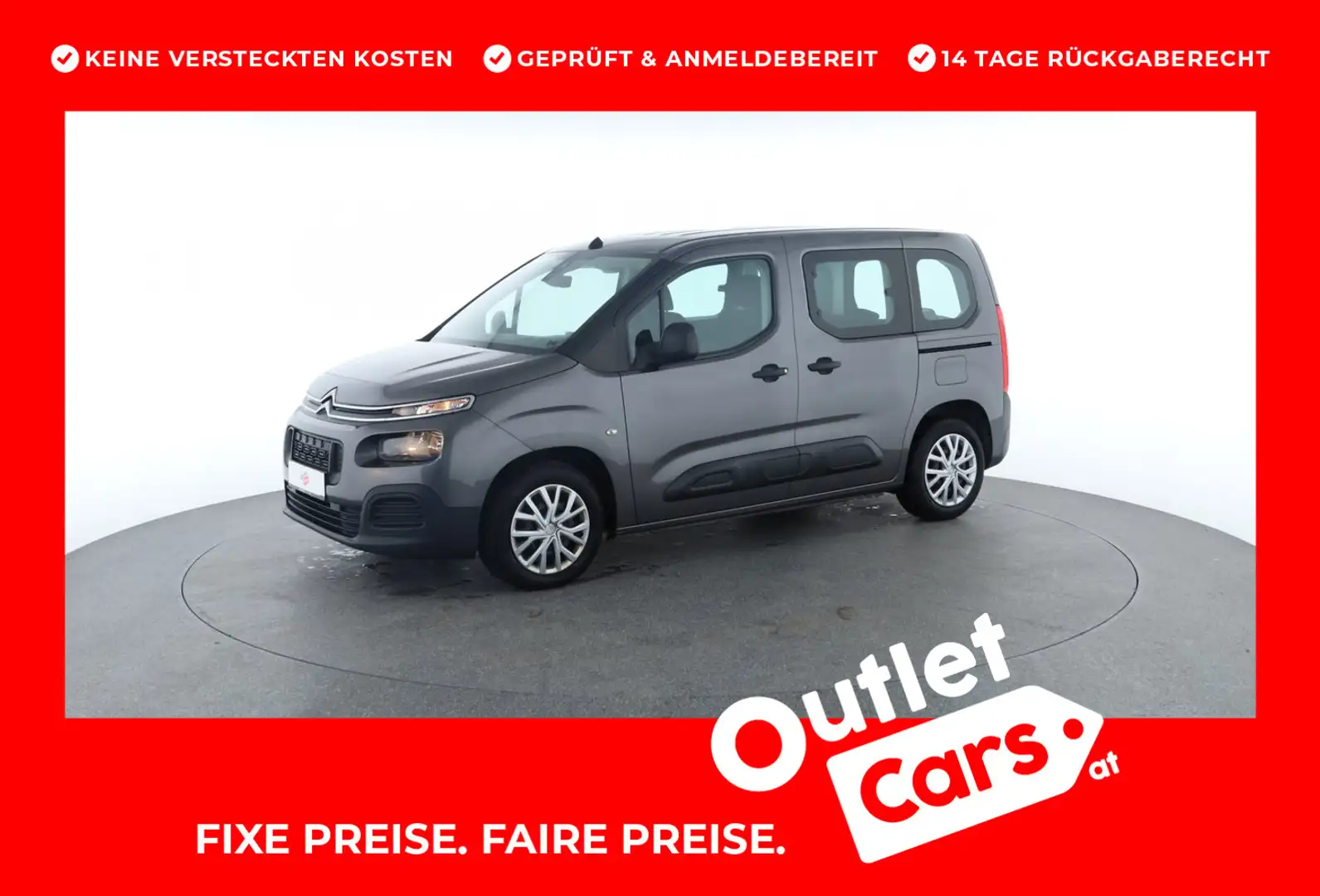 Citroen Berlingo PureTech 110 S&S Live Gris - 1