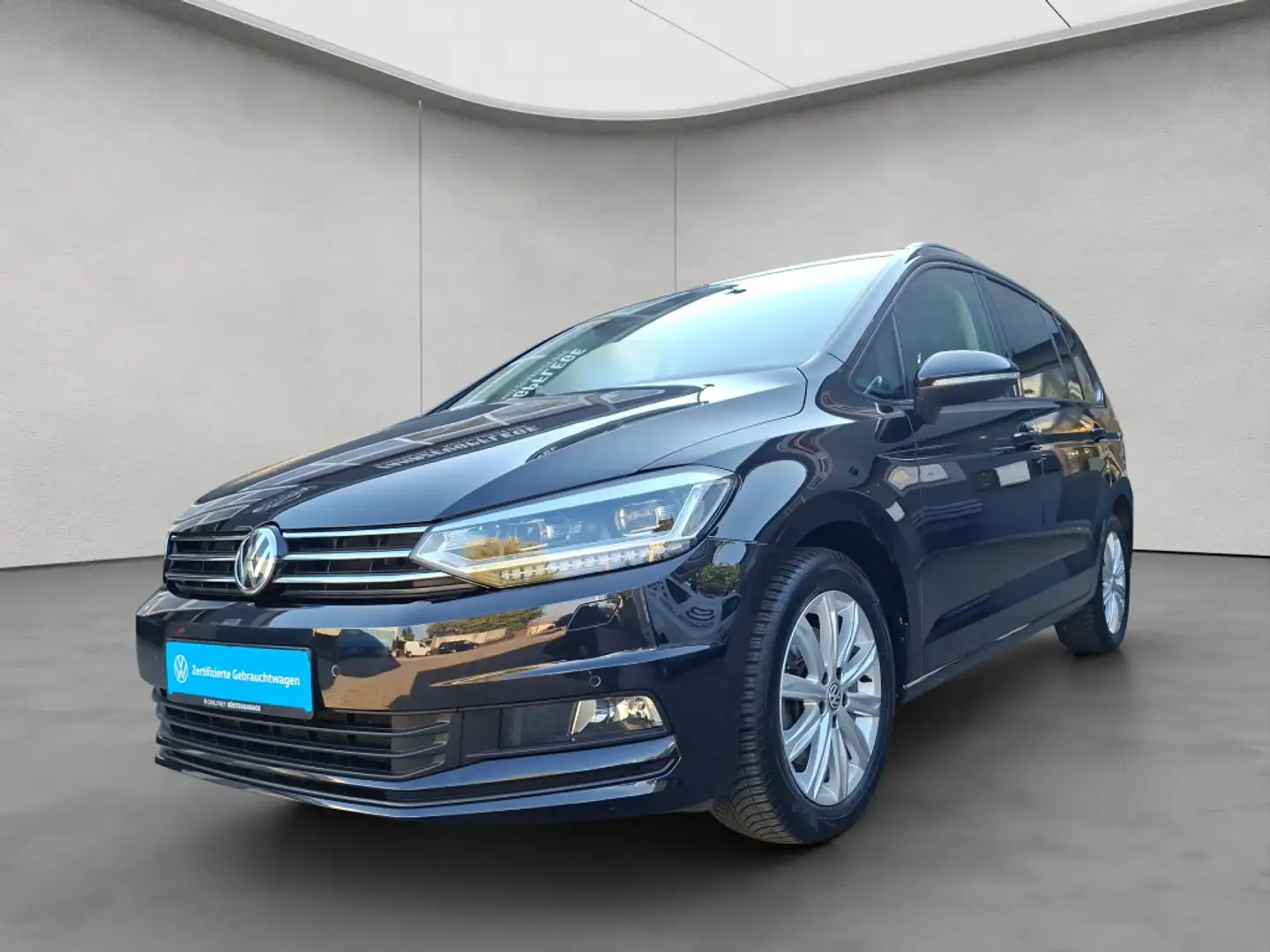 Volkswagen Touran 1.6 TDI DSG Comfortline LEDER NAVI RFK AC Schwarz - 2