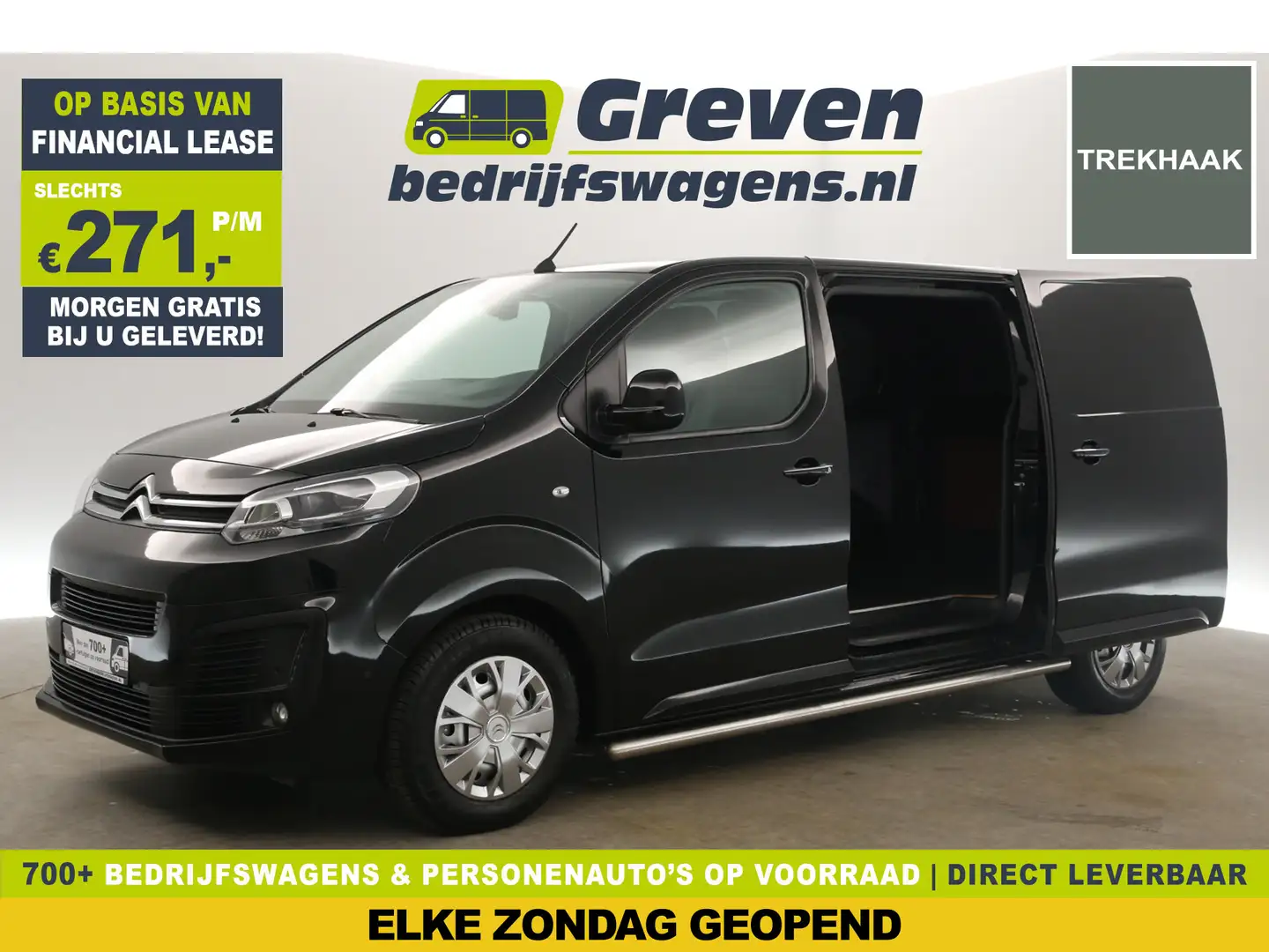 Citroen Jumpy 2.0 BlueHDI L2H1 360Camera 2xSchuifdeur Airco Crui Zwart - 1