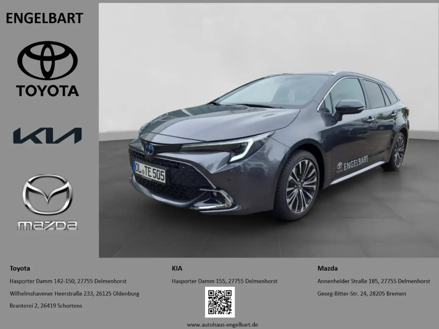 Toyota Corolla Touring Sports Hybrid Teamplayer 2.0  el. Heckklap Grau - 1