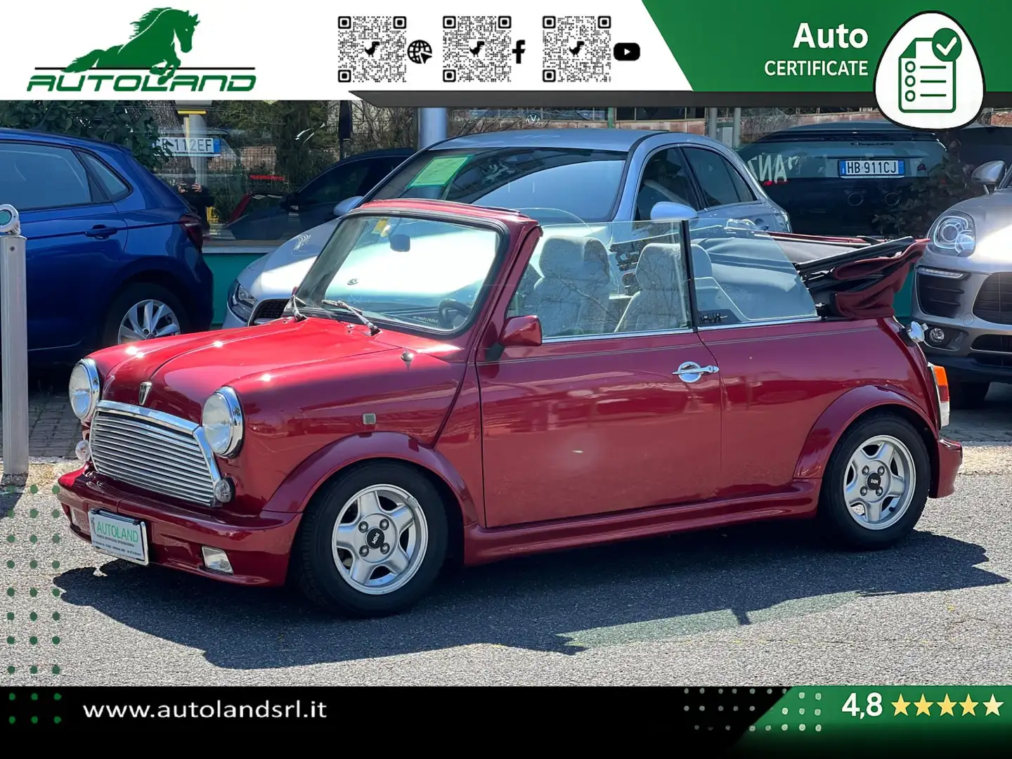Rover MINI Mini 1.3 Cabriolet FINANZIABILE Rojo - 1