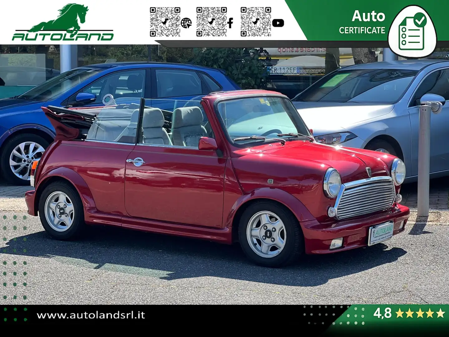 Rover MINI Mini 1.3 Cabriolet FINANZIABILE Rojo - 2