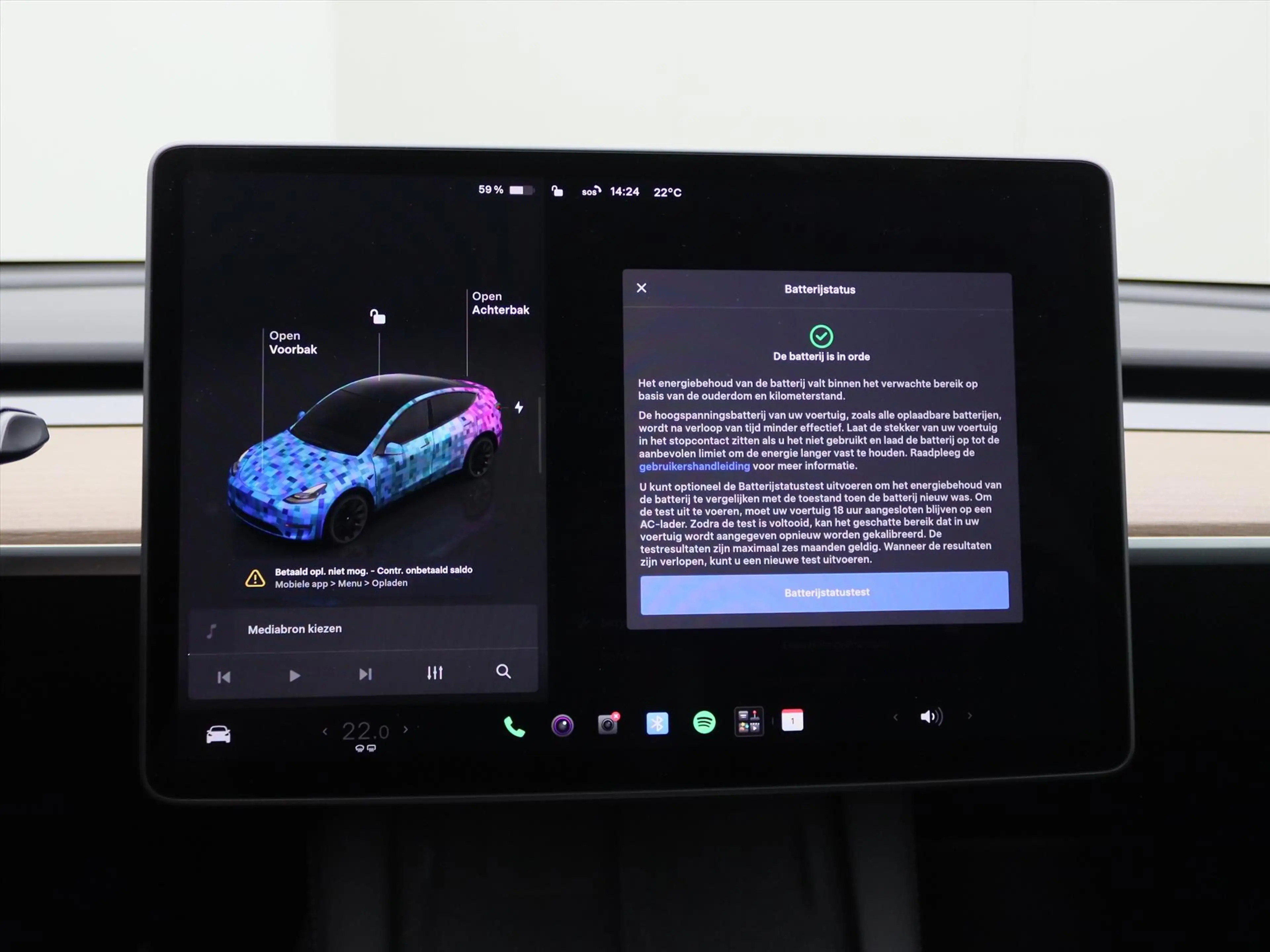 Tesla Model Y Long Range AWD 75kWh 351pk 93.7% SoH [ TREKHAAK+AM — photo 29
