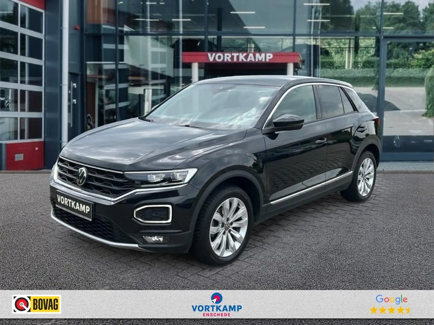 Volkswagen T-Roc 1.5 TSI DSG SPORT TREKHAAK/CAMERA/NAVI/CARPLAY/ACC Zwart - 1