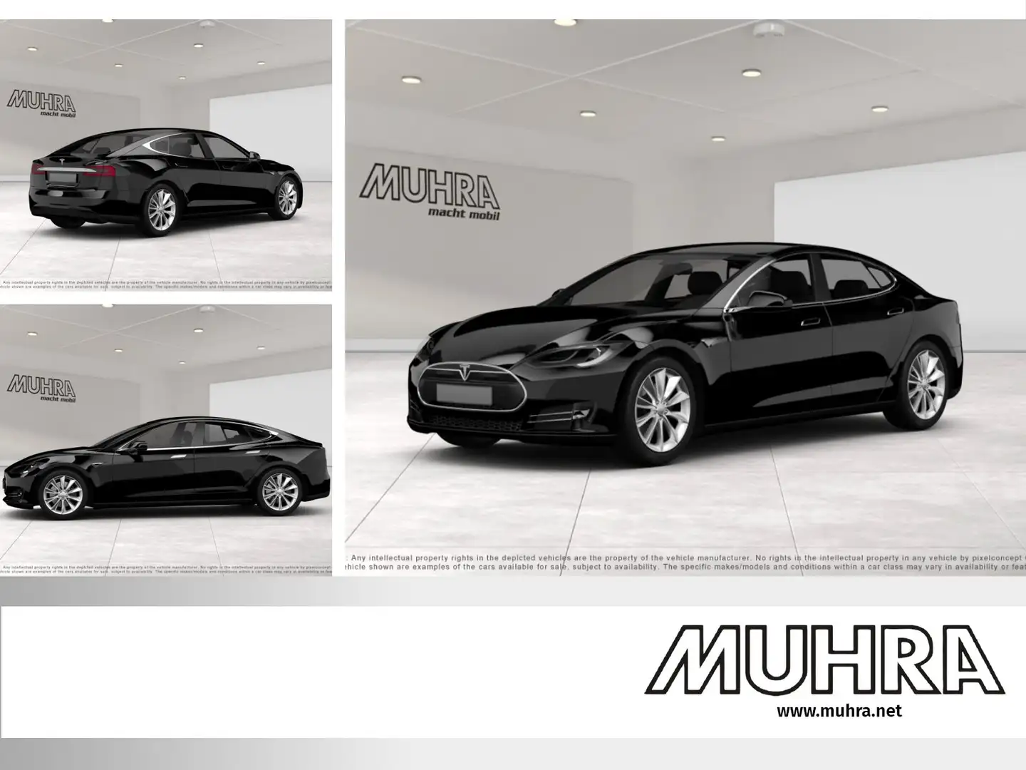 Tesla Model S 100D Luftfahrwerk Standhzg. inkl 21" WKR Keramikve Schwarz - 1