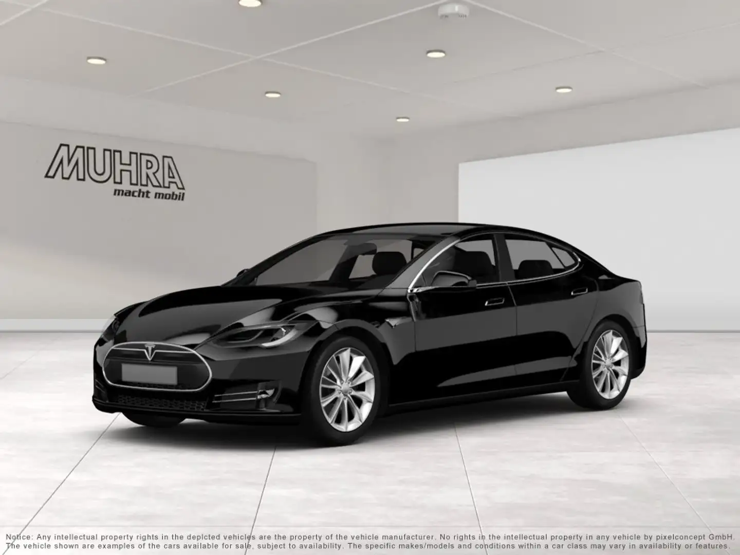 Tesla Model S 100D Luftfahrwerk Standhzg. inkl 21" WKR Keramikve Schwarz - 2