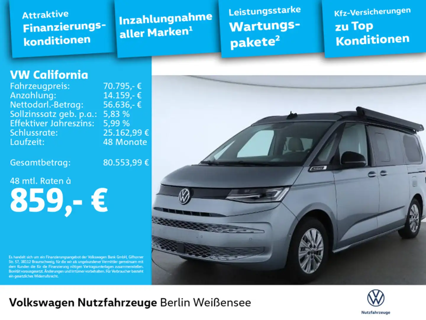 Volkswagen Sonstige T7 California 1.5 TSI eHybrid Beach*4M*DSG*LED*A Silber - 2