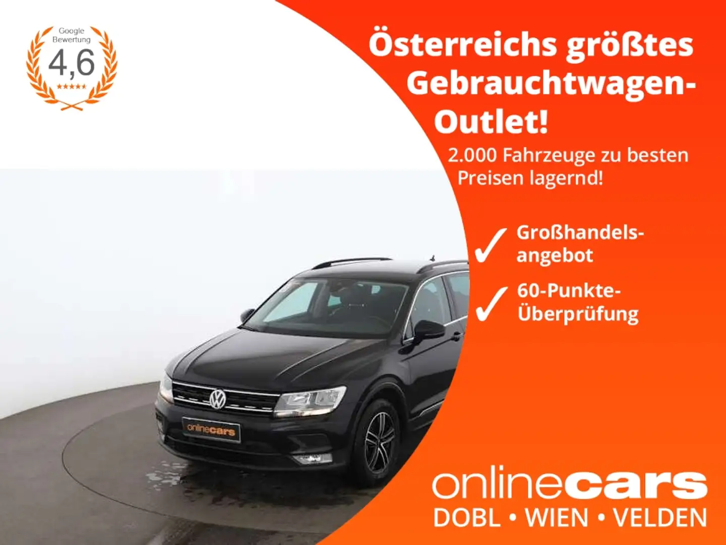 Volkswagen Tiguan 2.0 TDI Comfort NAVI SITZHZG TEMP PDC Schwarz - 1